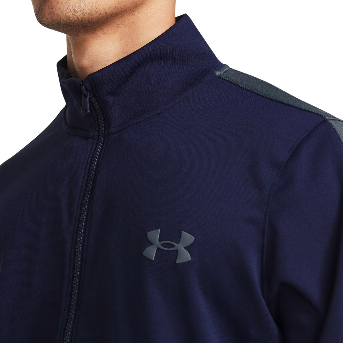 Fato de Treino de Homem UA Rival Knit Track Suit Azul-noite-4