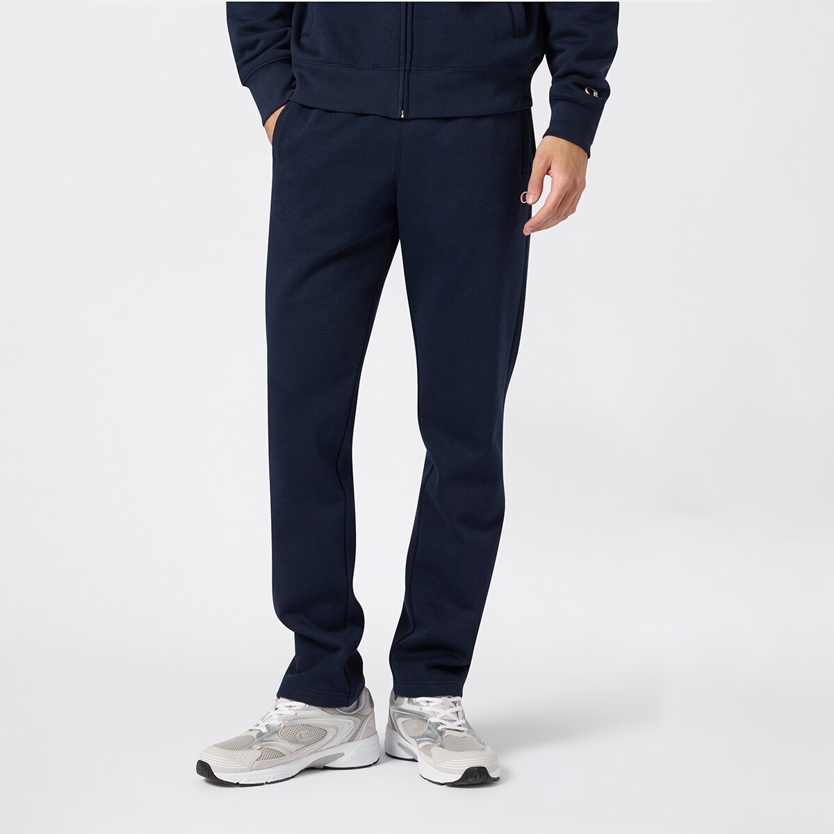 Fato de Treino de Algodão de Homem Azul-marinho-2