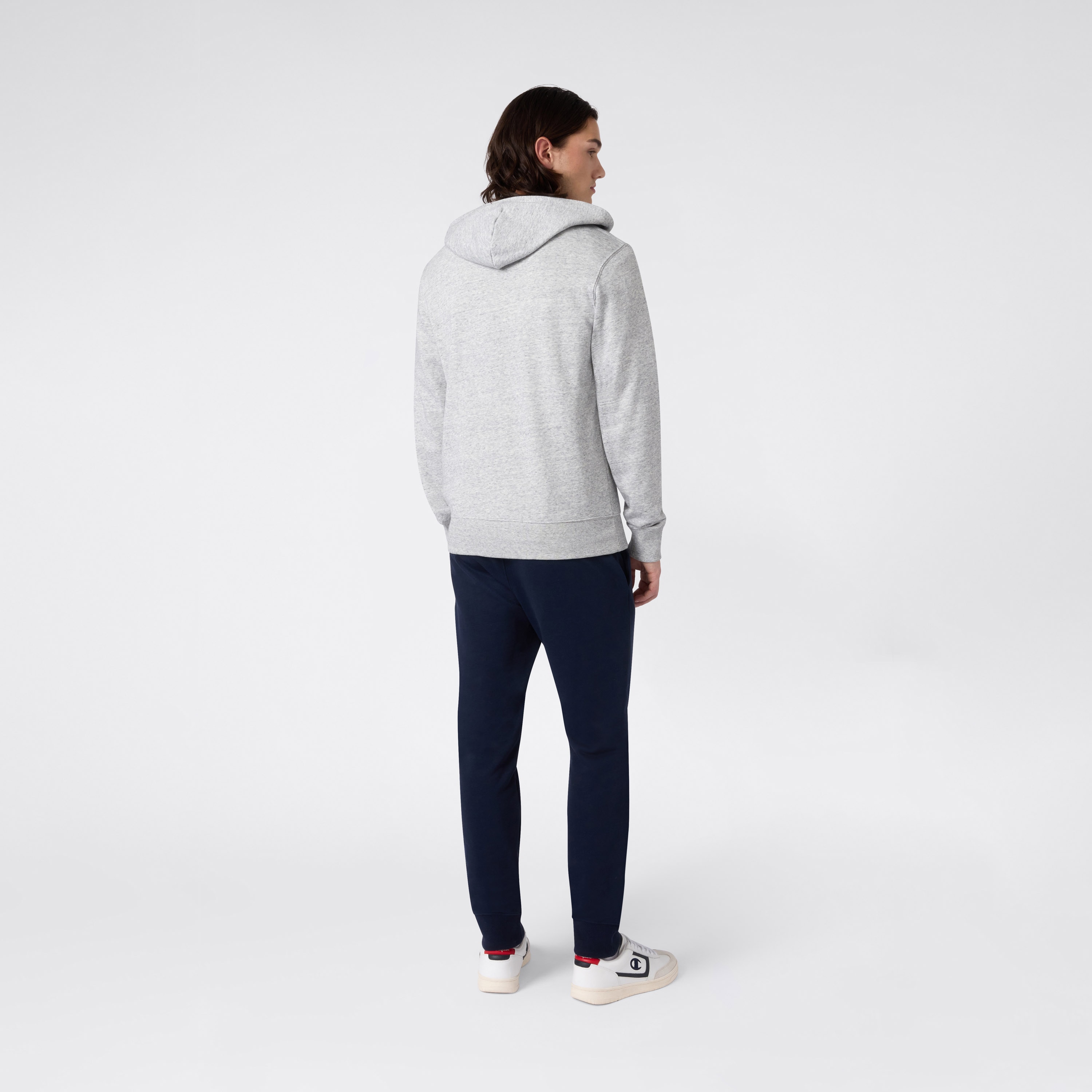 Fato de Treino de Homem Hooded Full Zip Suit Cinzento-2