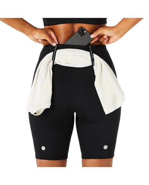 Calções de Mulher Road High Waist 8'' Sprinter Bege-6