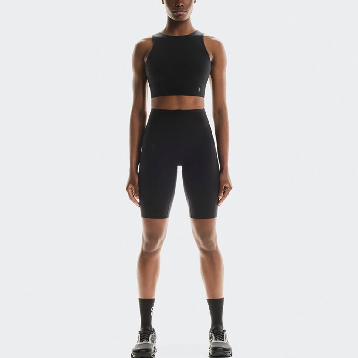 Mallas de mujer Studio Tights Short On - Negro Negro-5