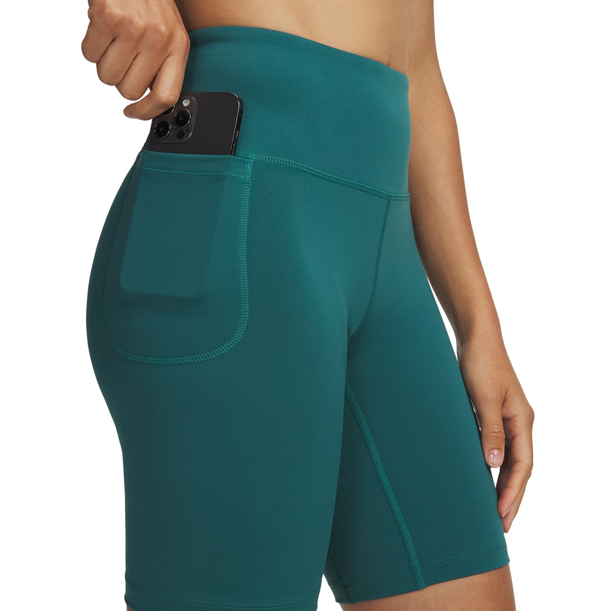 Malla corta de Mujer Training Motion Bike Short EMEA UNDER ARMOUR - Verde oscuro Verde oscuro-4