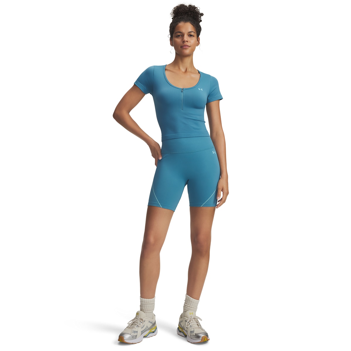 Malla corta de Mujer Training UA Vanish Seamless Short UNDER ARMOUR - Verde Verde-3
