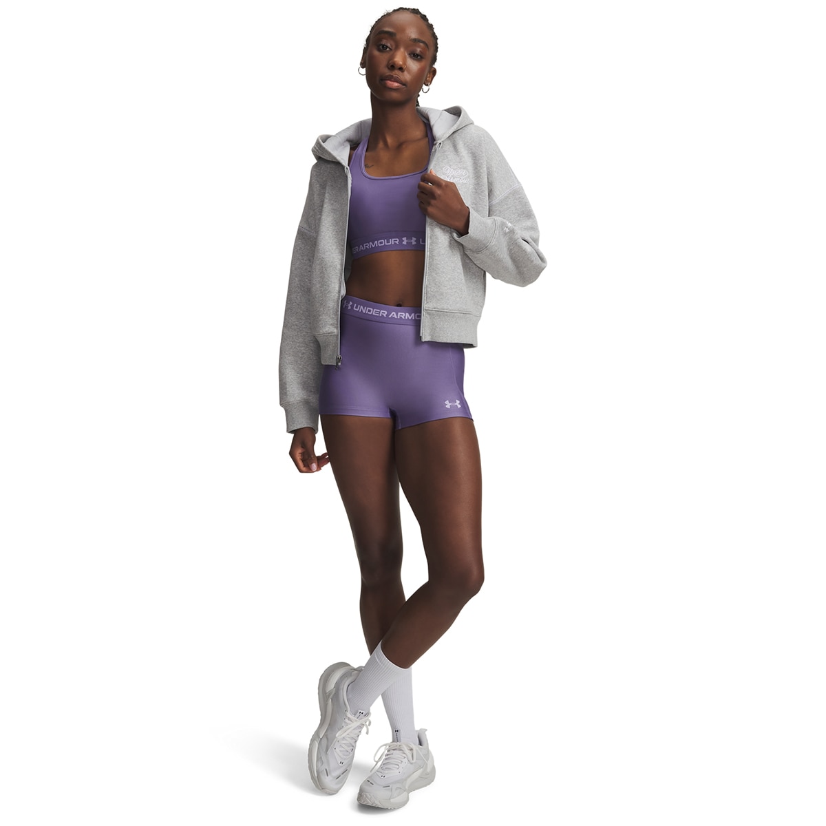 Calções de Mulher Training HeatGear Shorty Púrpura-3