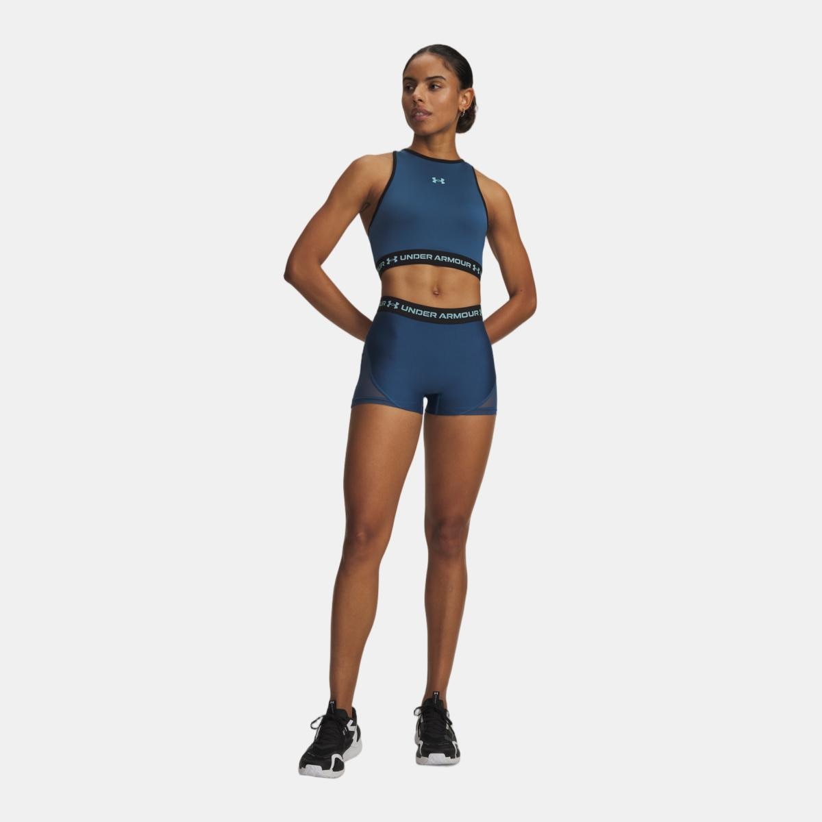 Calções de Mulher Training HeatGear Mesh Shorty Azul-escuro-3