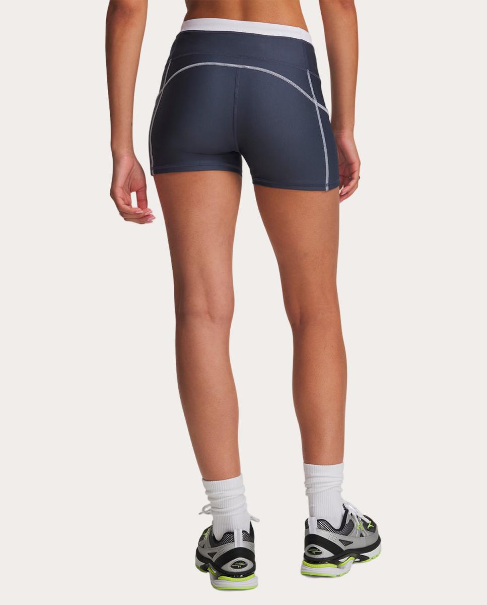 Calções de Mulher UA HeatGear Novelty Shorty Cinzento azulado-2