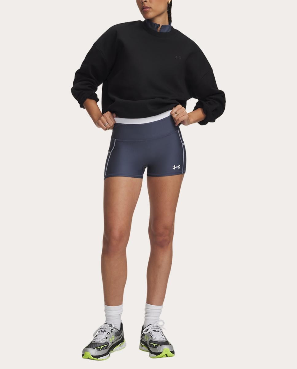 Calções de Mulher UA HeatGear Novelty Shorty Cinzento azulado-3