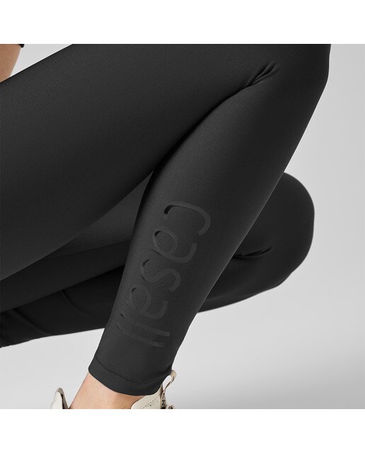 Leggings de Mulher Graphic High Waist Tights Preto-4