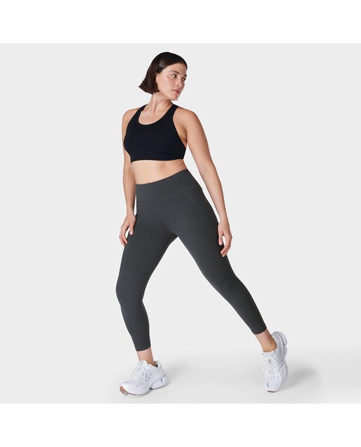 Leggings de Mulher Power 7/8 Workout Cinzento-3