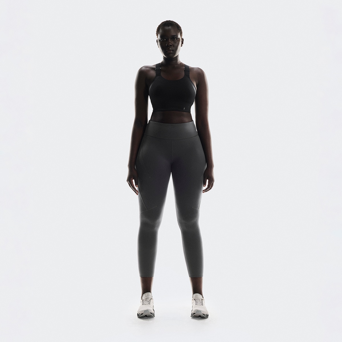 Mallas de mujer Performance Tights 7/8 On - Gris Gris-4