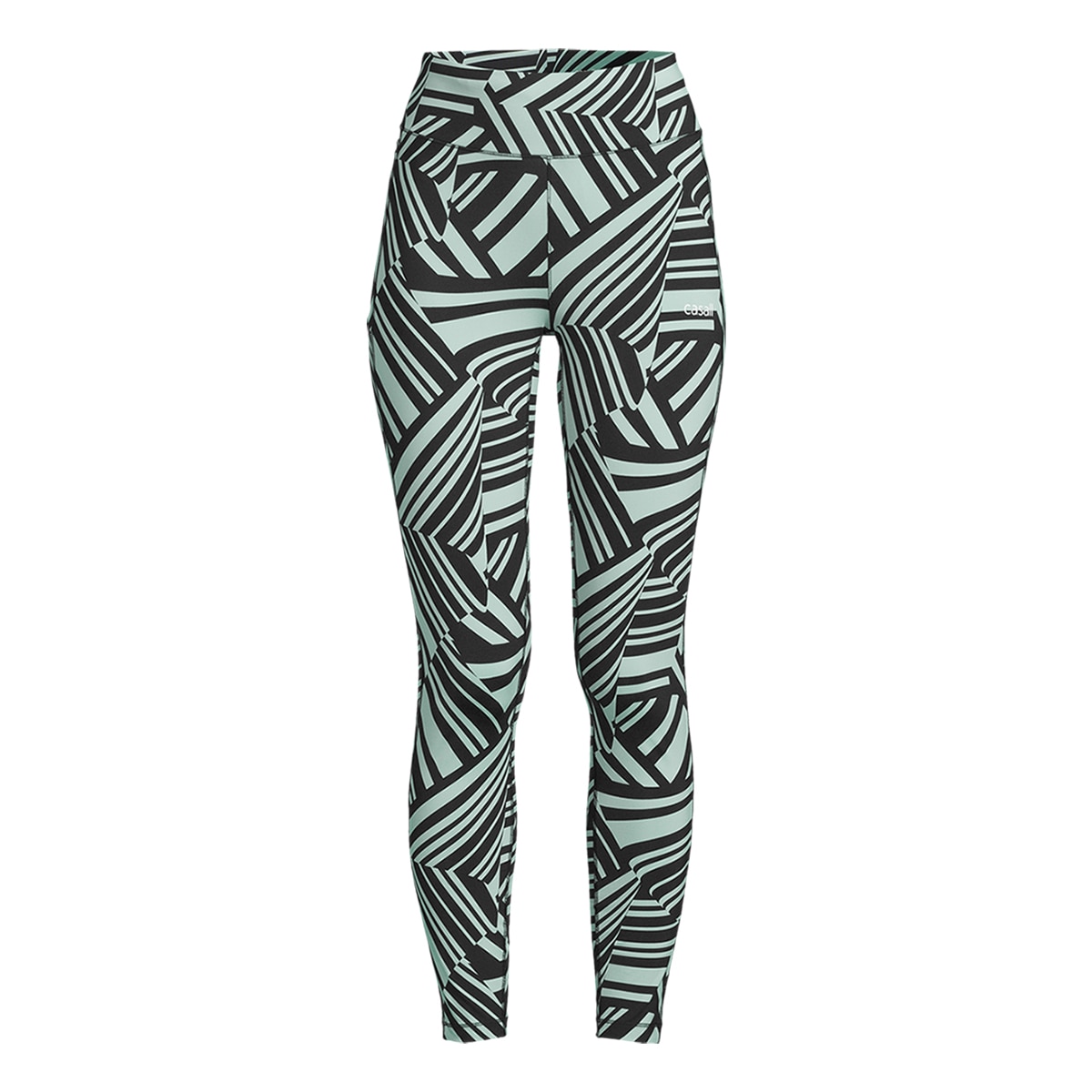 Leggings de Mulher Essential Printed Tights Verde / Preto-1