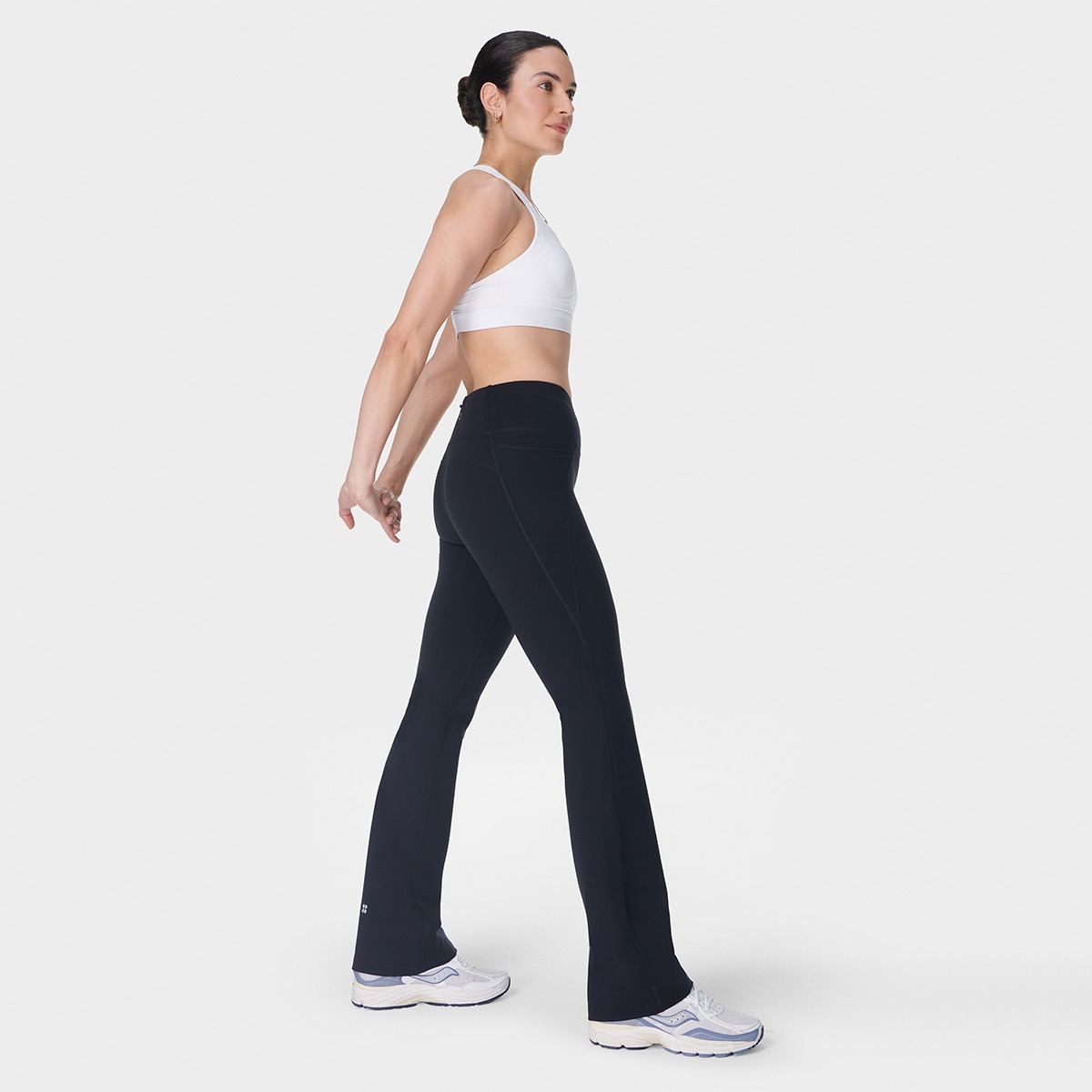 Leggings de Mulher Power 32" Workout Boot Cut Trouser Preto-3