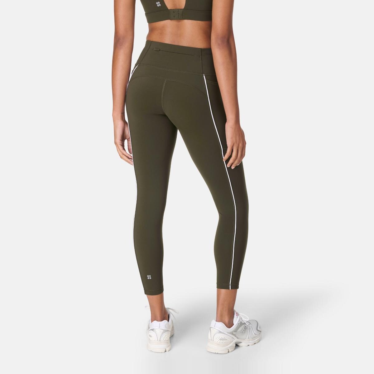 Leggings de Mulher Power 7/8 Piping Workout Verde-2