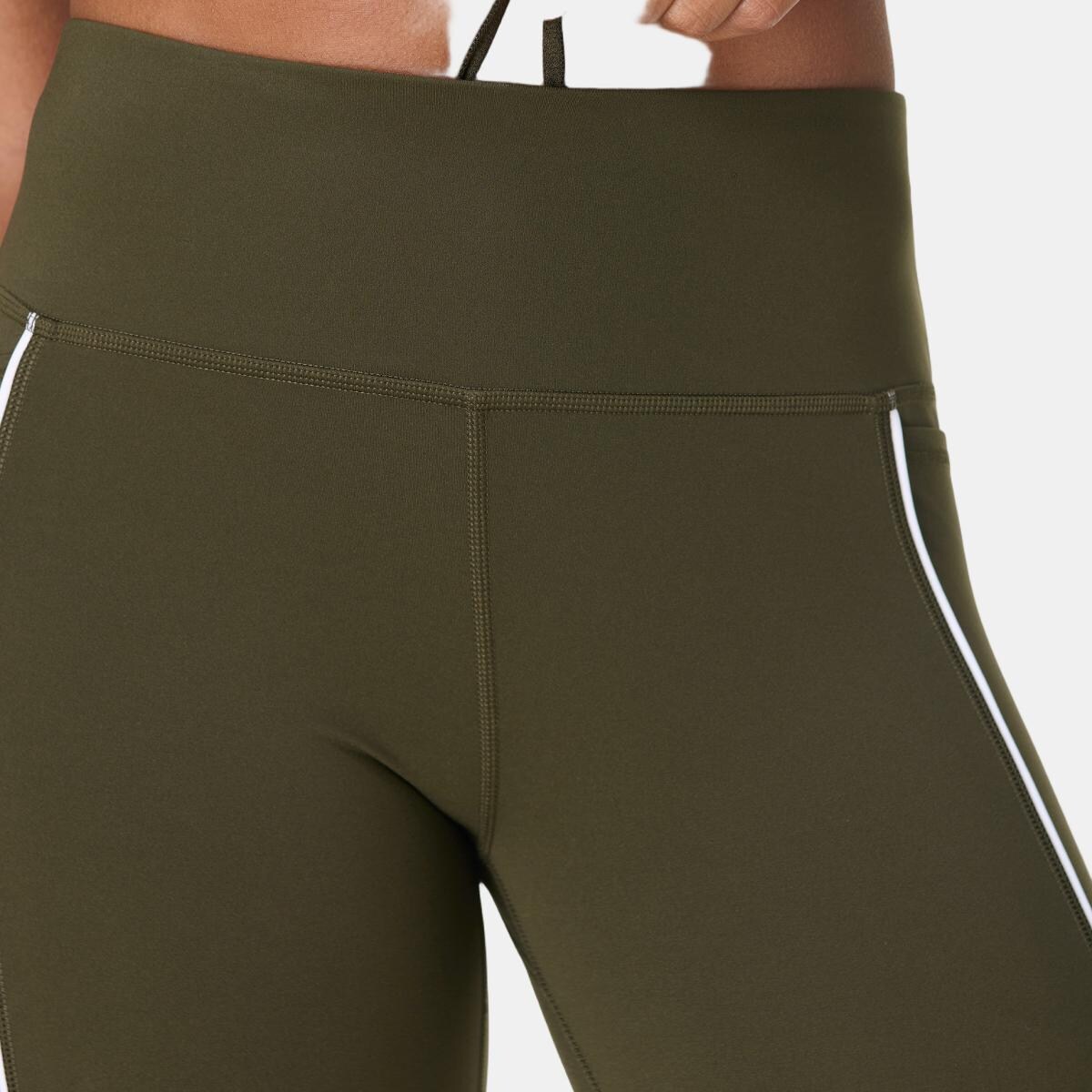 Leggings de Mulher Power 7/8 Piping Workout Verde-4