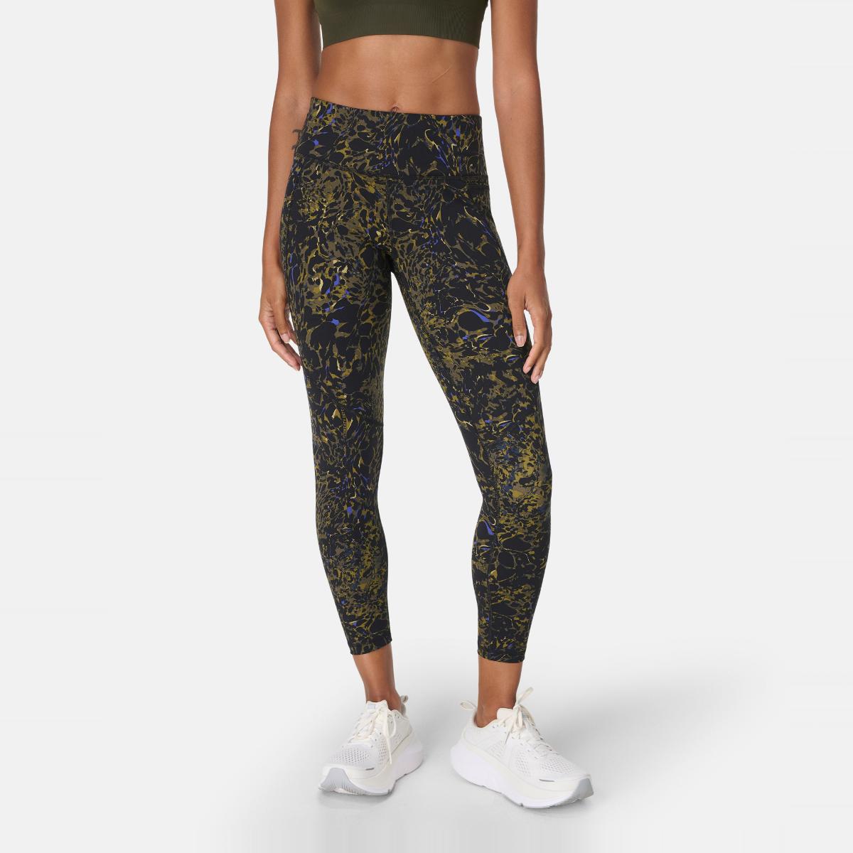 Leggings de mulher Power 7/8 Workout Leggings Sweaty Betty Verde-1