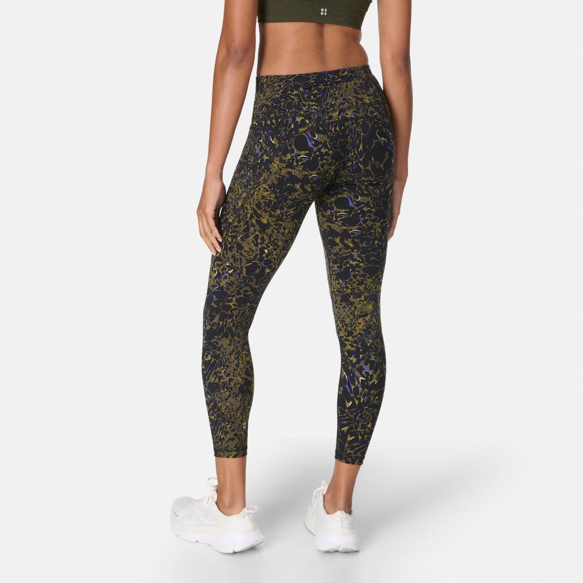 Leggings de mulher Power 7/8 Workout Leggings Sweaty Betty Verde-2