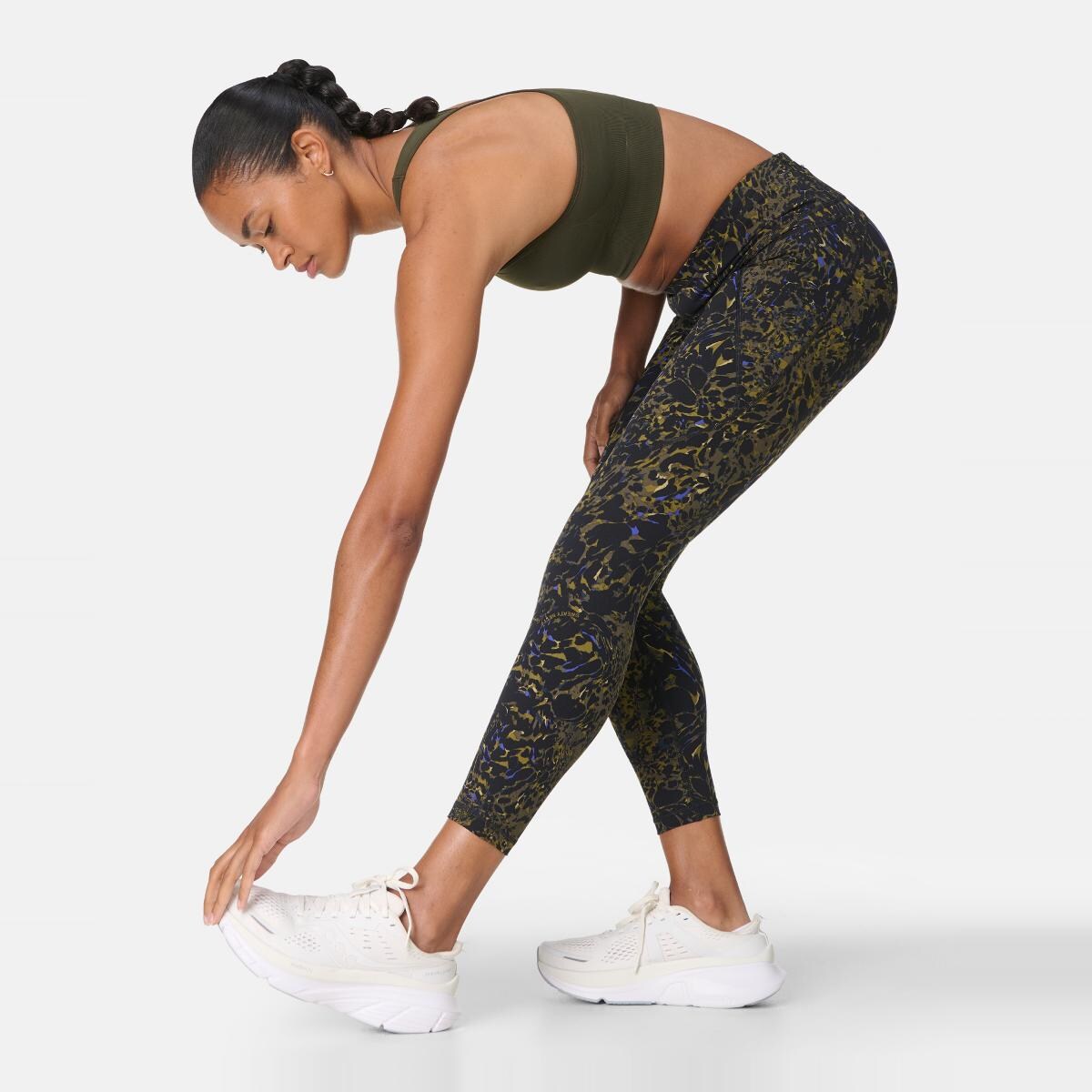 Leggings de mulher Power 7/8 Workout Leggings Sweaty Betty Verde-3