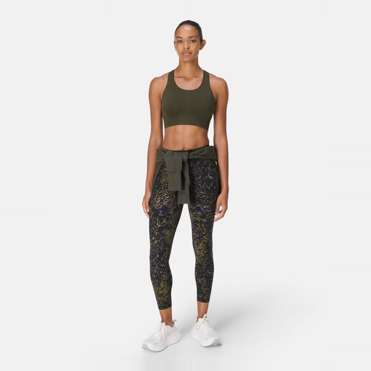 Leggings de mulher Power 7/8 Workout Leggings Sweaty Betty Verde-4