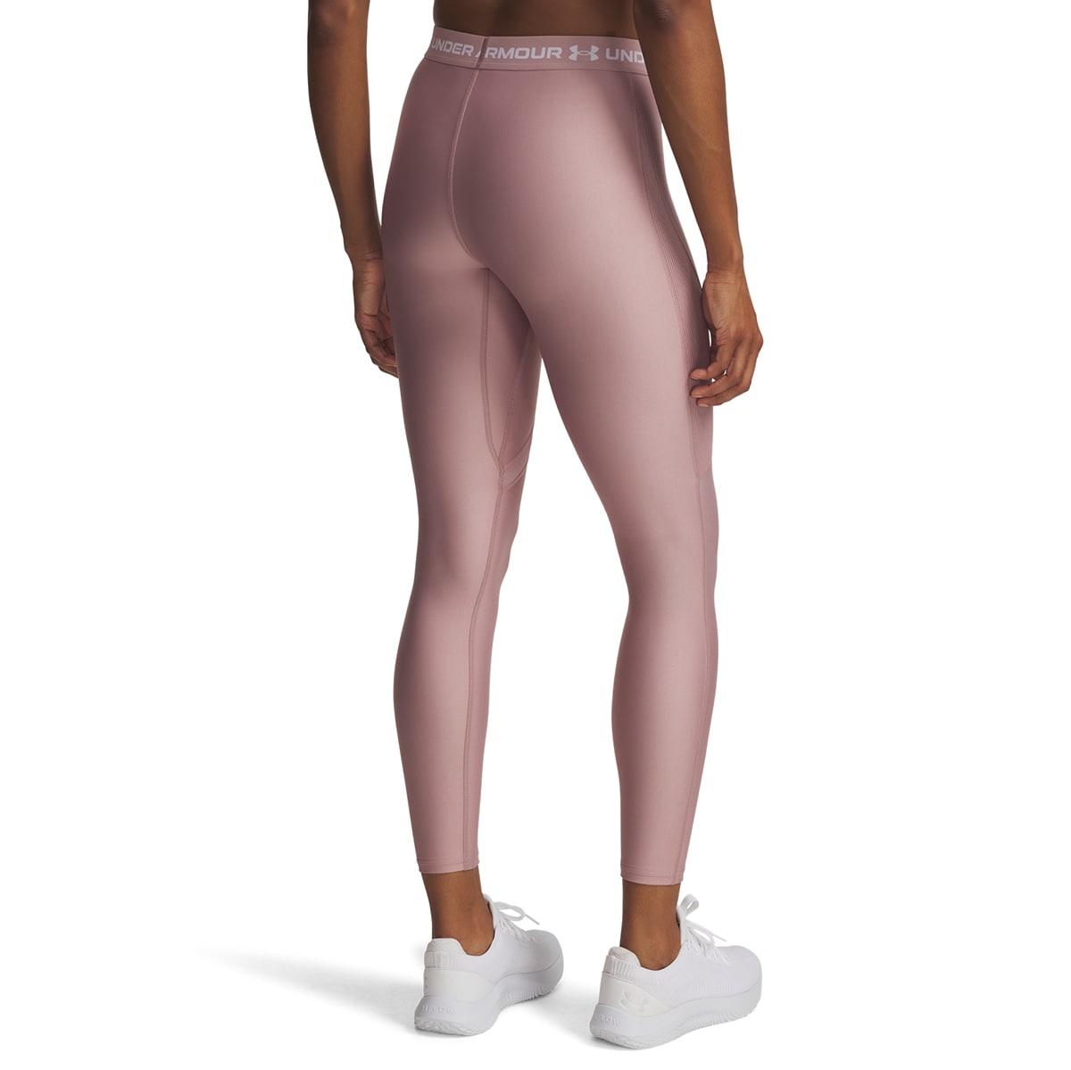 Leggings de Mulher UA HG Rib Legging Rosa-2