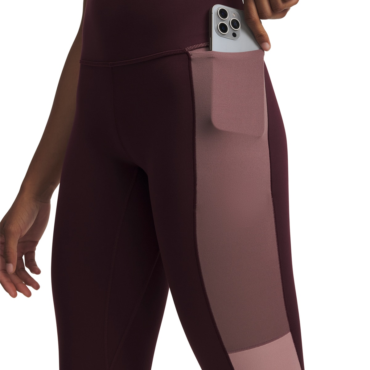 Leggings de Mulher Meridian Colorblock Ankle Lg Castanho-4