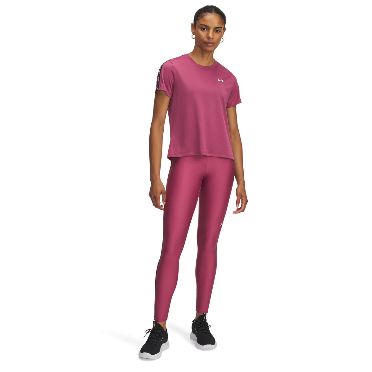 Leggings de Mulher UA Tech WM Tape Legging Vermelho-3