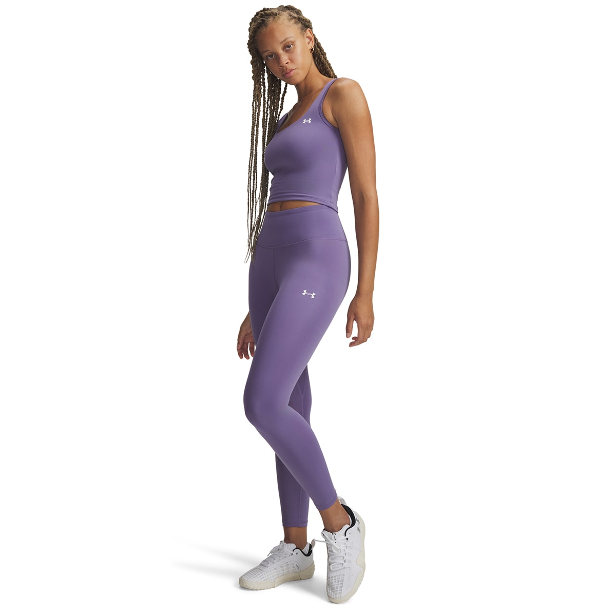 Leggings de Training de Mulher Motion Ankle Leg EMEA Púrpura-3