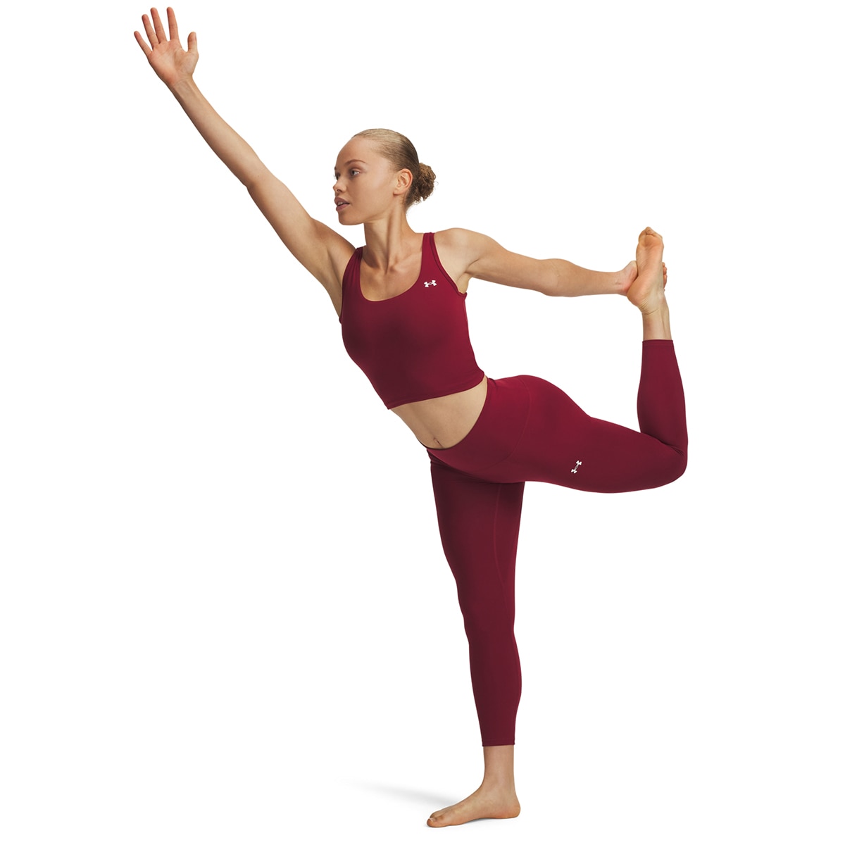 Leggings de Training de Mulher Motion Ankle Leg EMEA Vermelho-3
