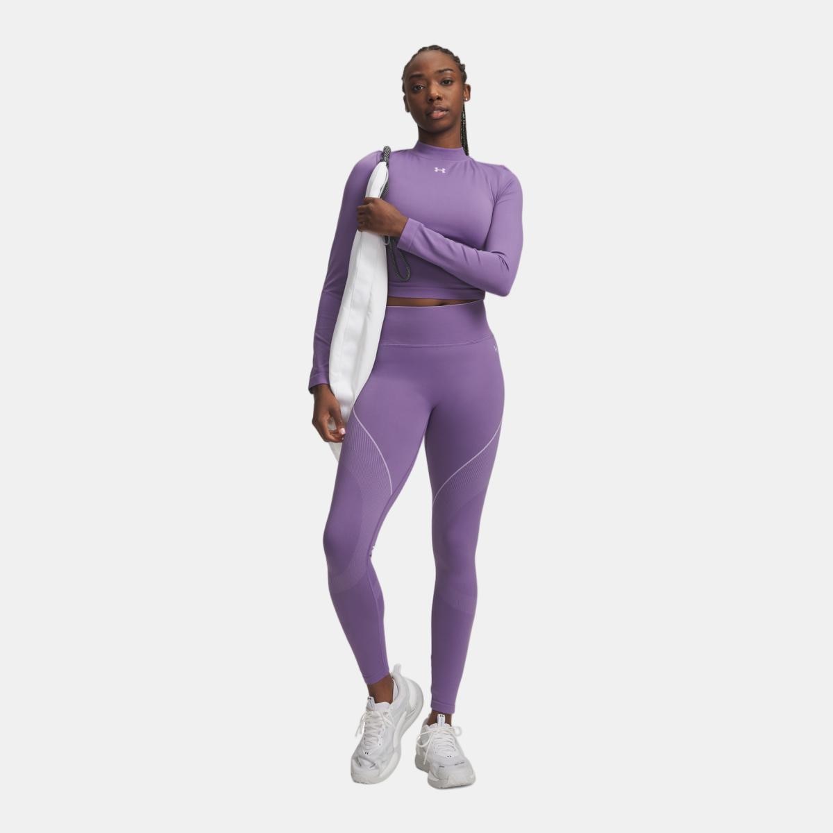 Leggings de Training de Mulher UA Vanish Seamless Púrpura-3