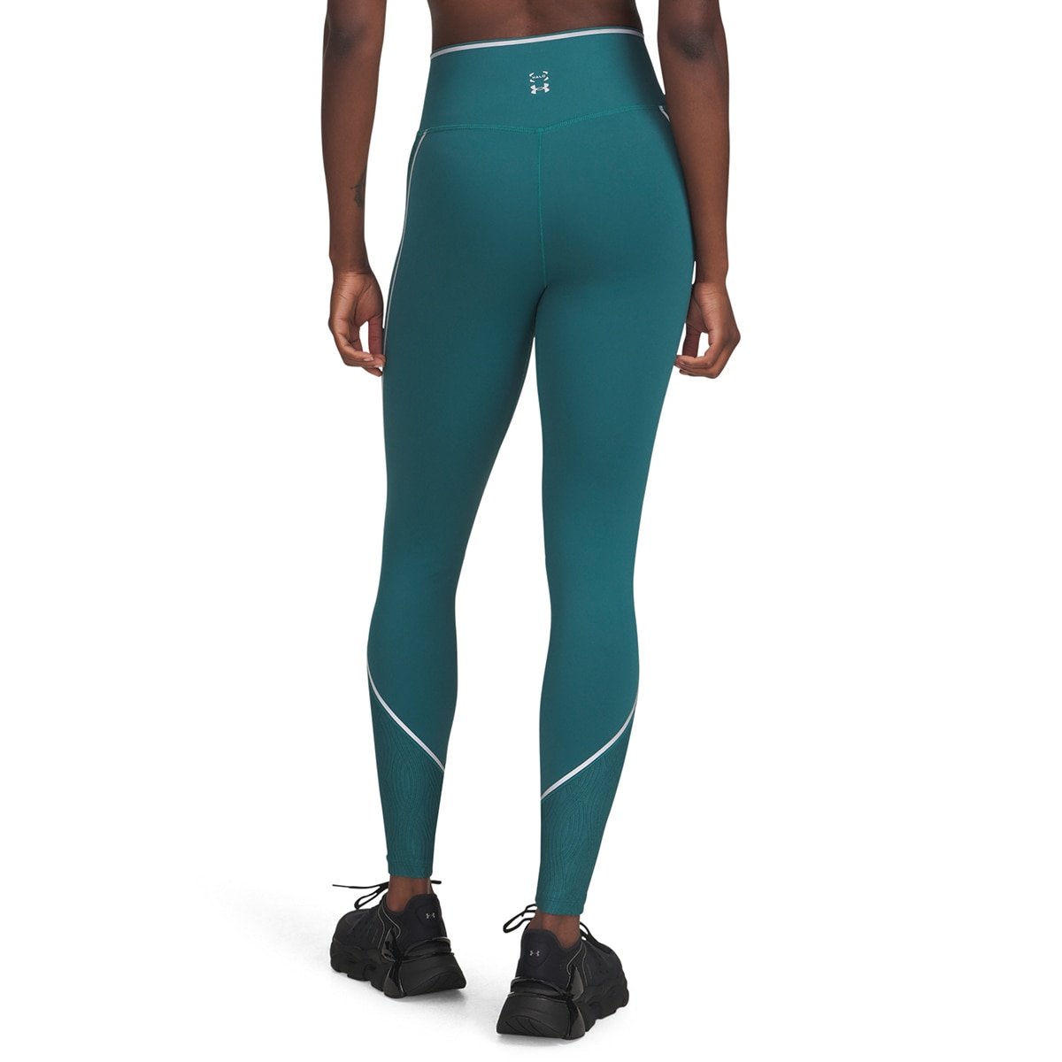 Leggings de Training de Mulher UA Halo Jacquard Legging Verde-escuro-2