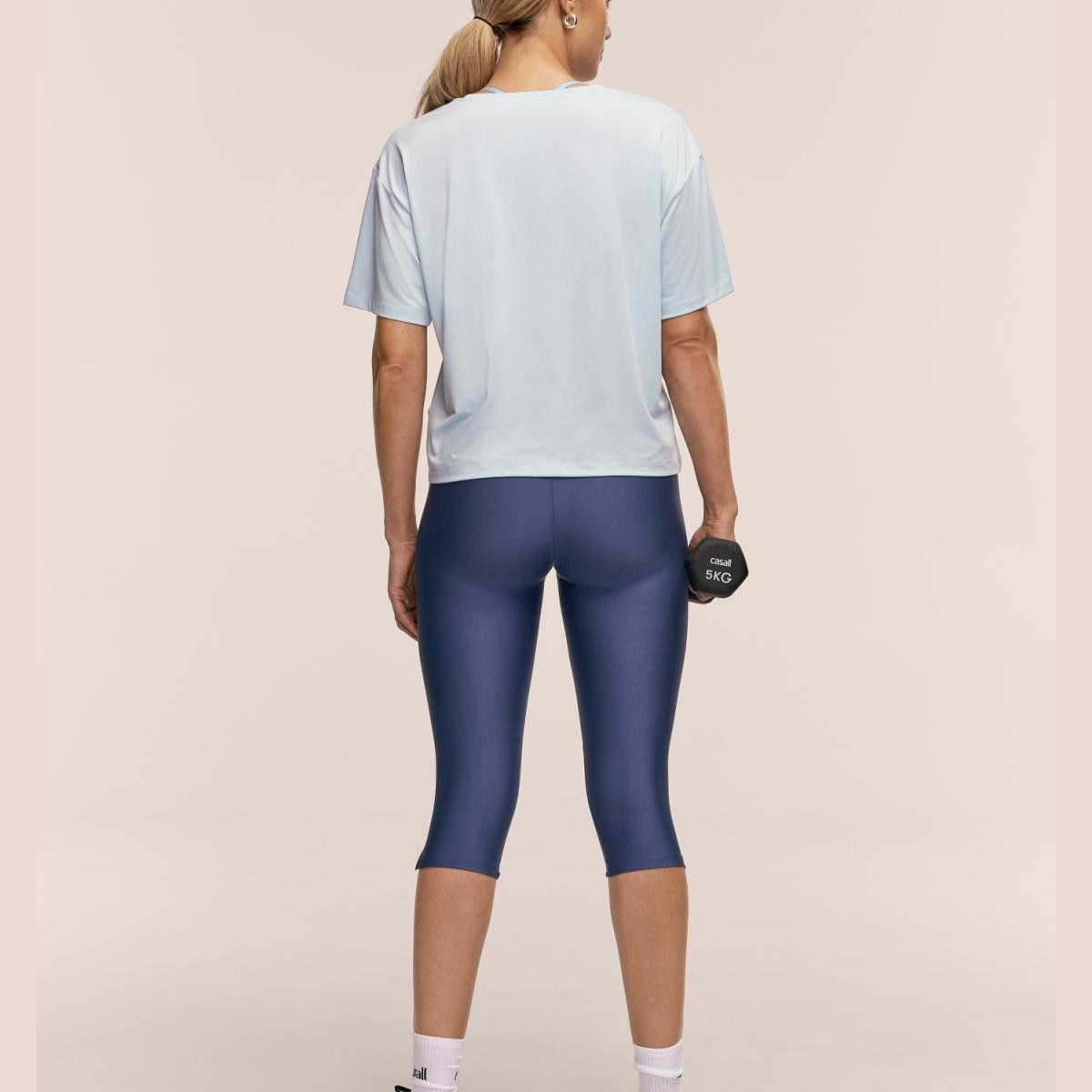 Leggings de Mulher Capri Azul-escuro-2