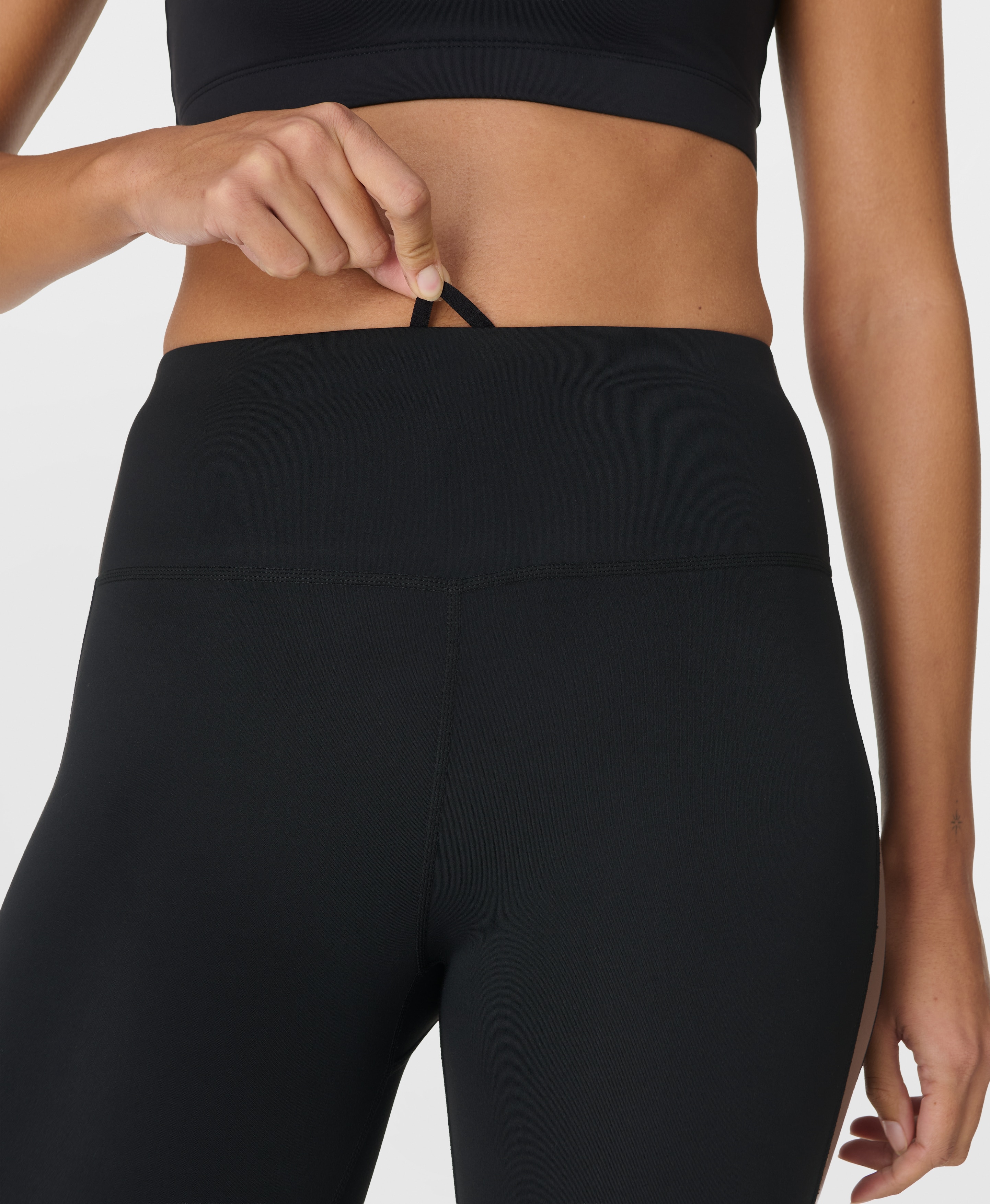 Leggings Compridas de Mulher All Day 7/8 Side Stripe Preto-3
