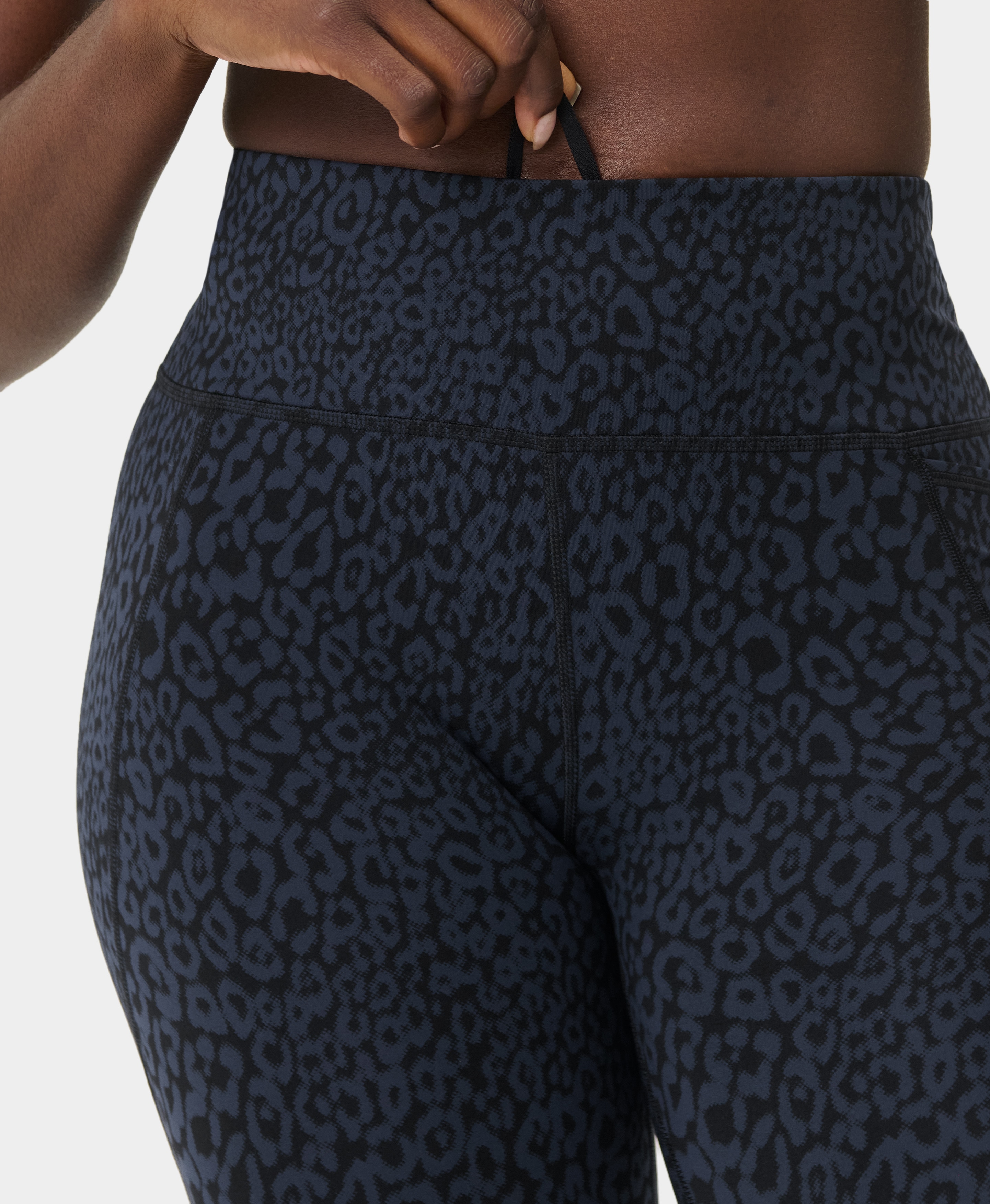 Leggings Compridas de Mulher Power 7/8 Workout Azul-4