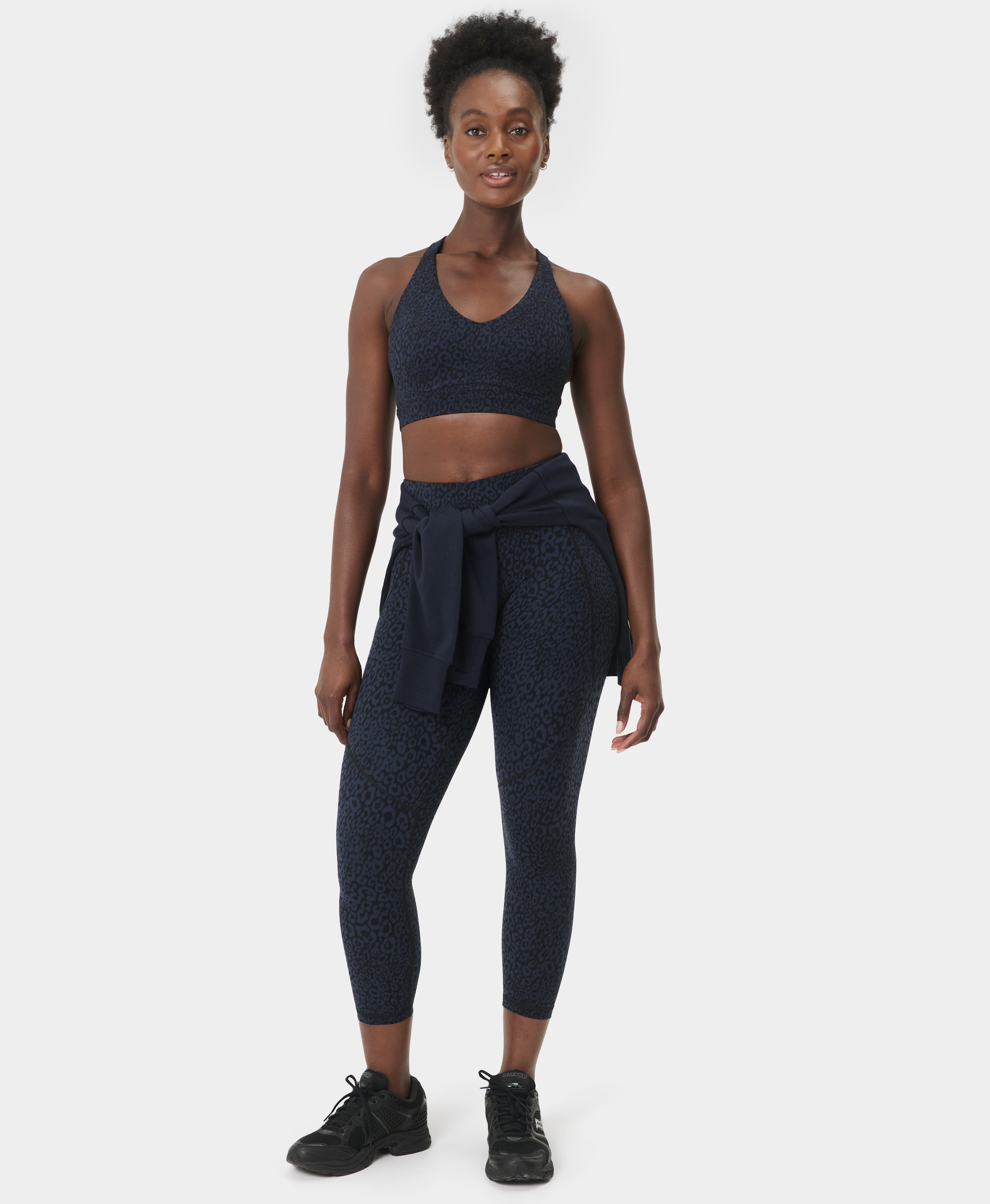 Leggings Compridas de Mulher Power 7/8 Workout Azul-7