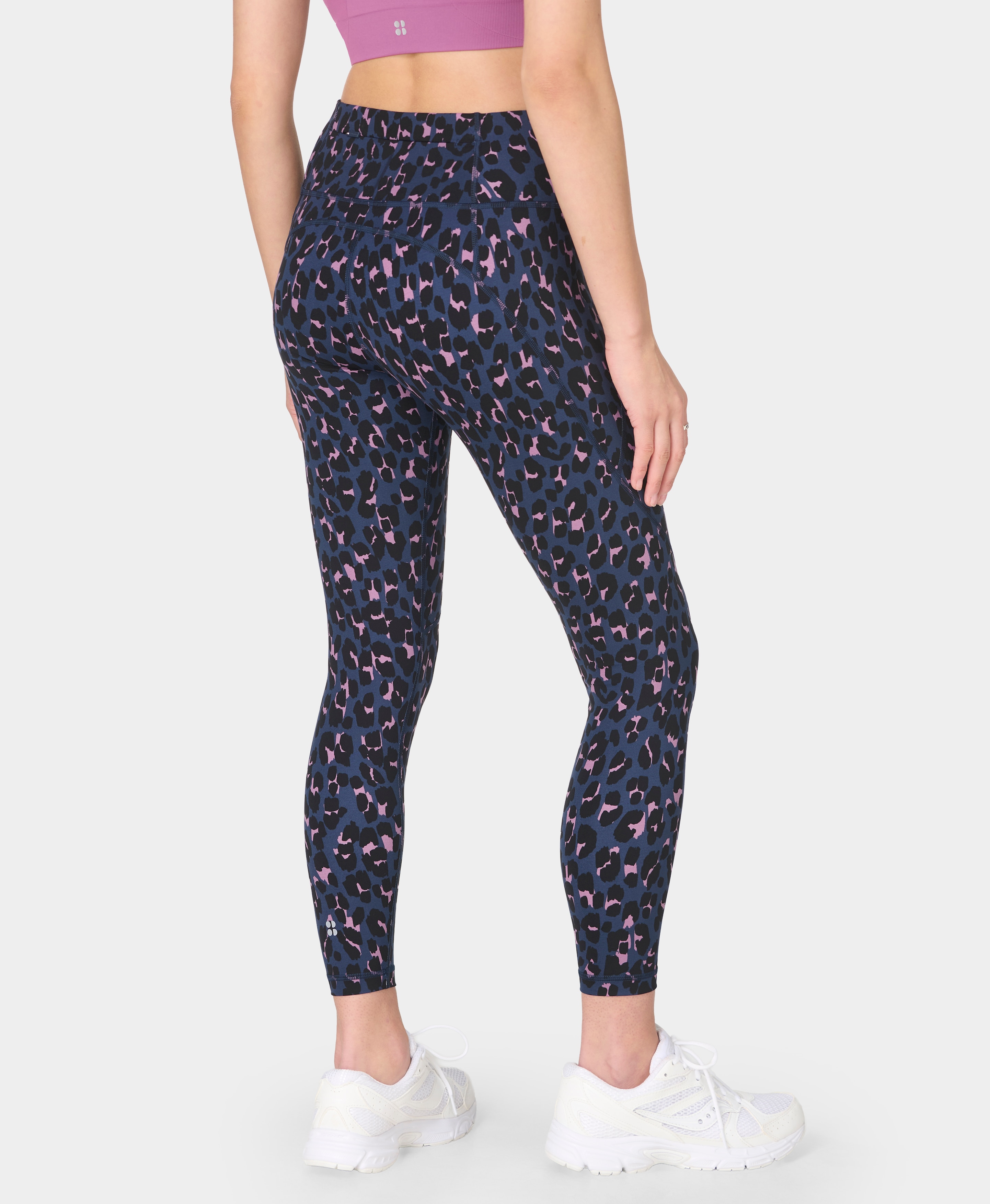 Leggings Compridas de Mulher Power 7/8 Workout Roxo-2