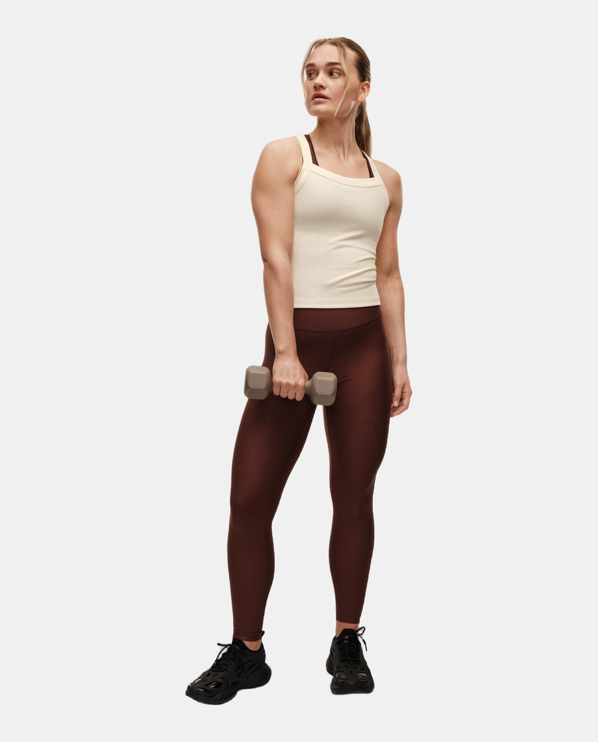 Mallas de Yoga y Pilates de Mujer Casall Graphic High Waist Tights CASALL - Marrón oscuro Marrón oscuro-7