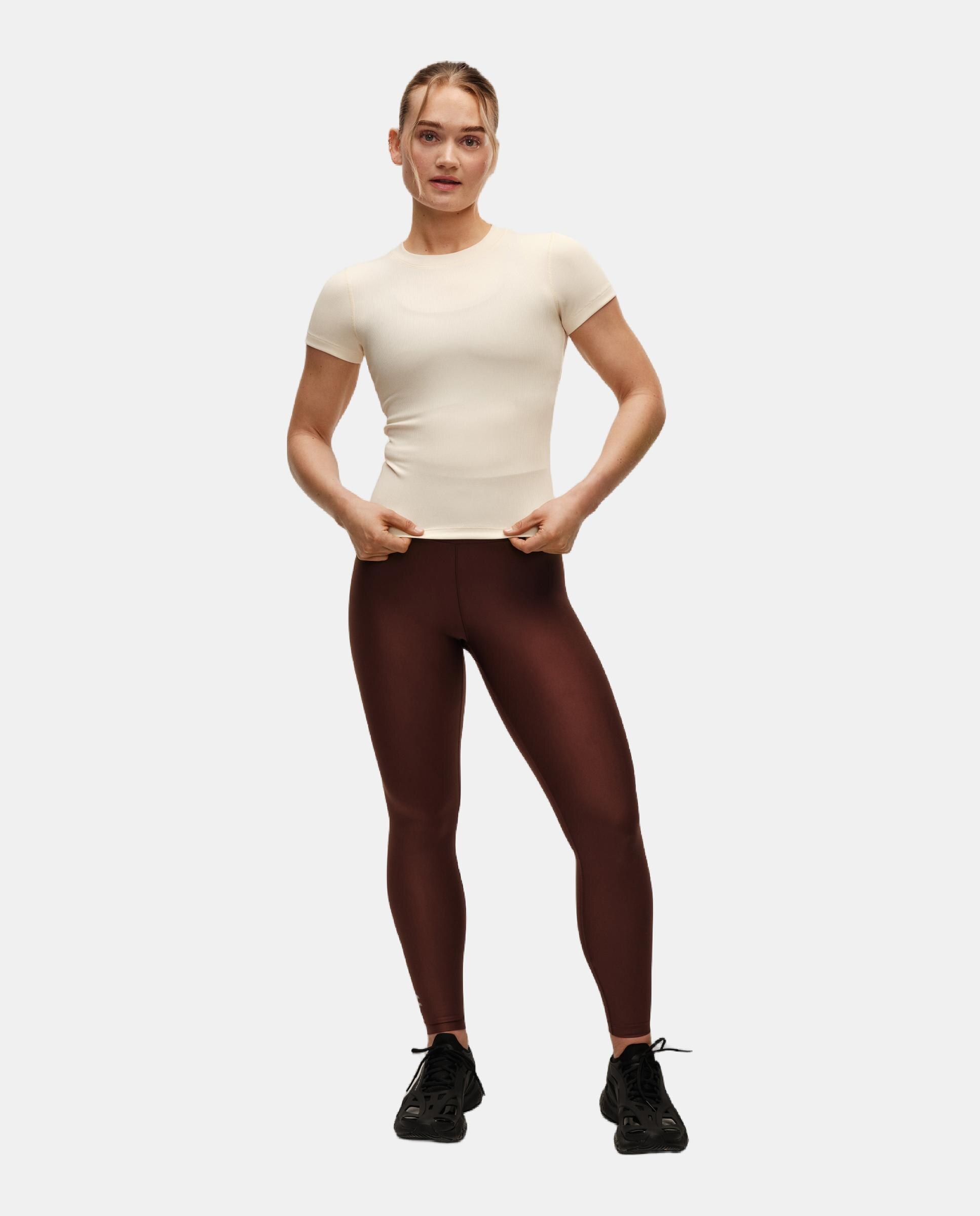 Mallas de Yoga y Pilates de Mujer Casall Graphic High Waist Tights CASALL - Marrón oscuro Marrón oscuro-11