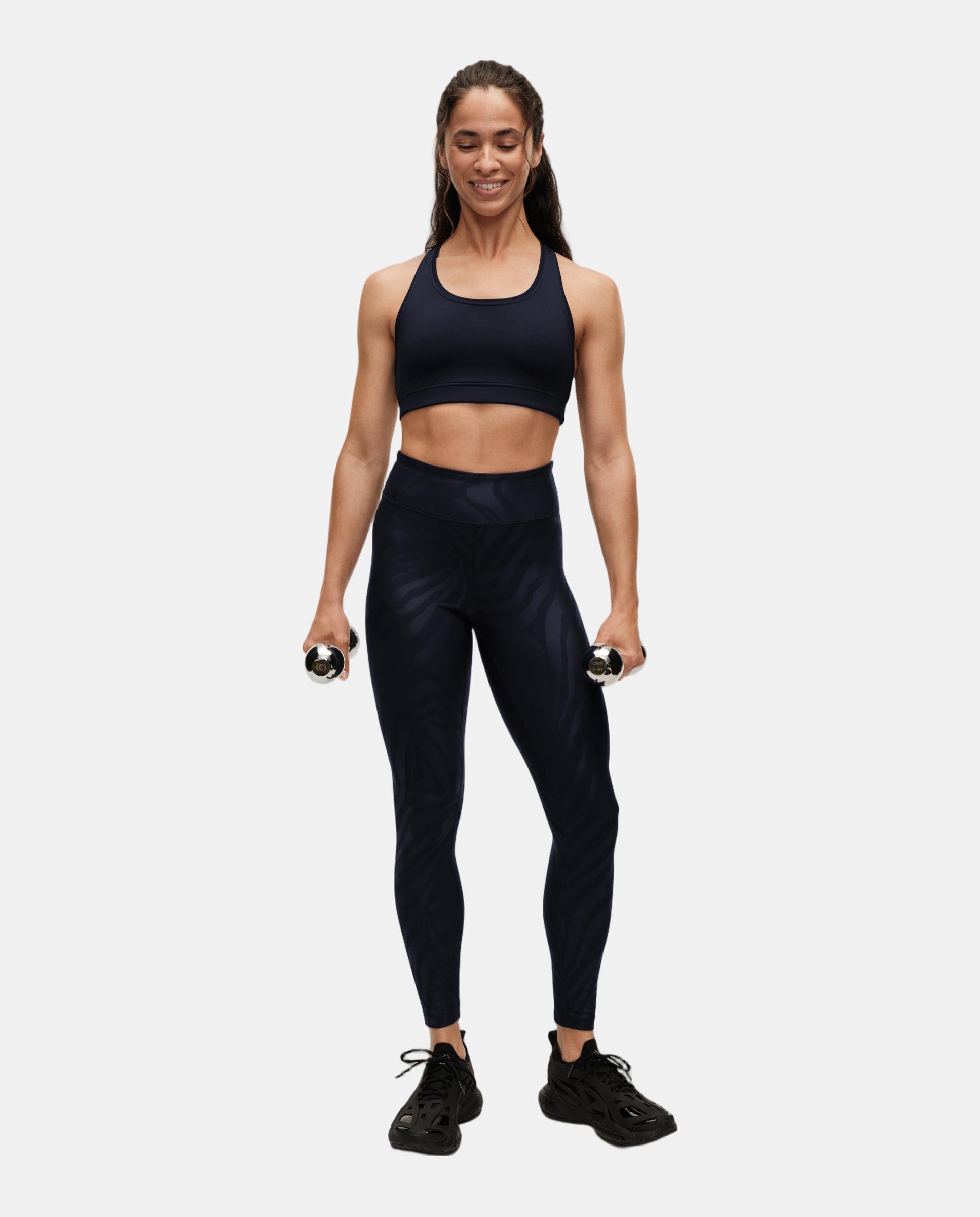 Leggings de Mulher Heat Printed High Waist Tights Azul-4