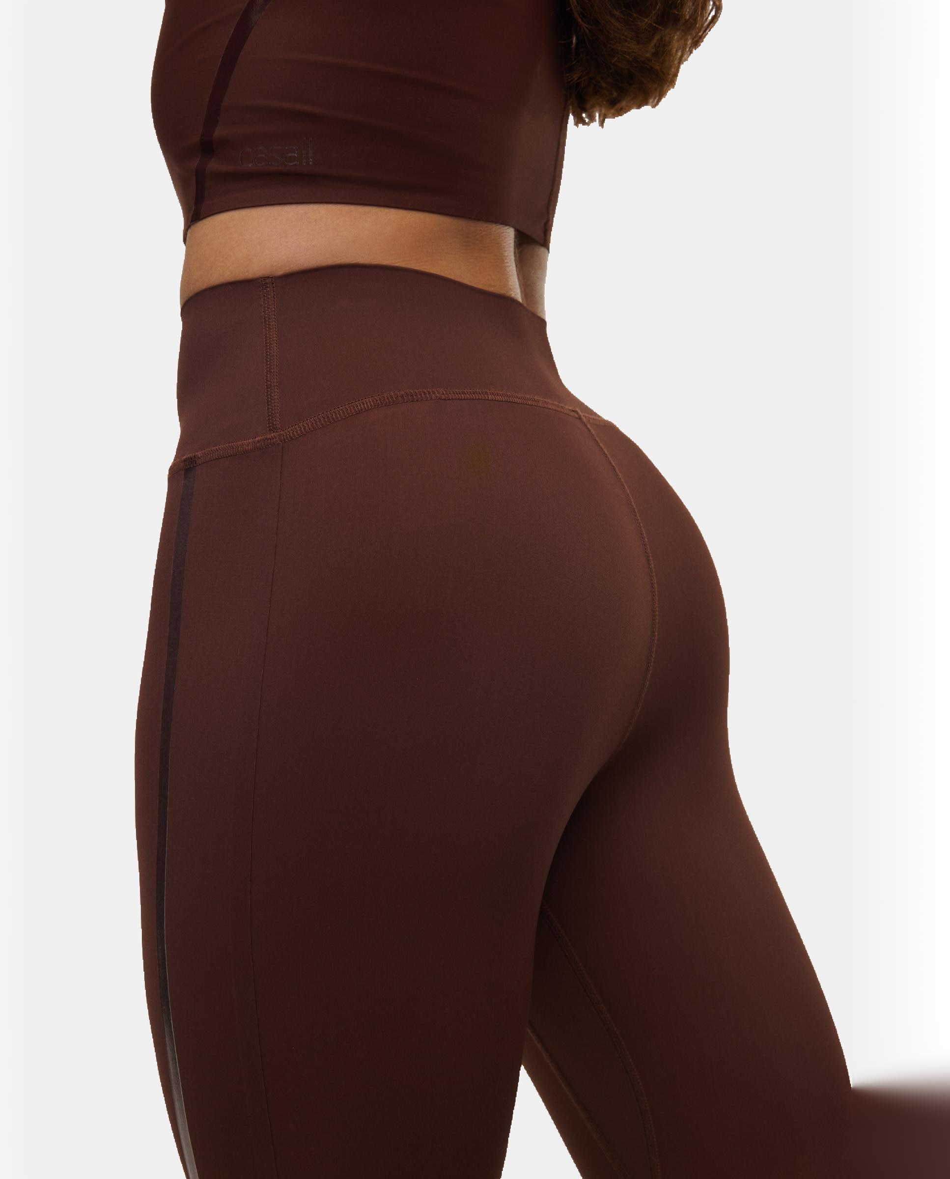 Mallas de Yoga y Pilates de Mujer Casall Sculpture 3.0 High Waist Tights CASALL - Marrón oscuro Marrón oscuro-4