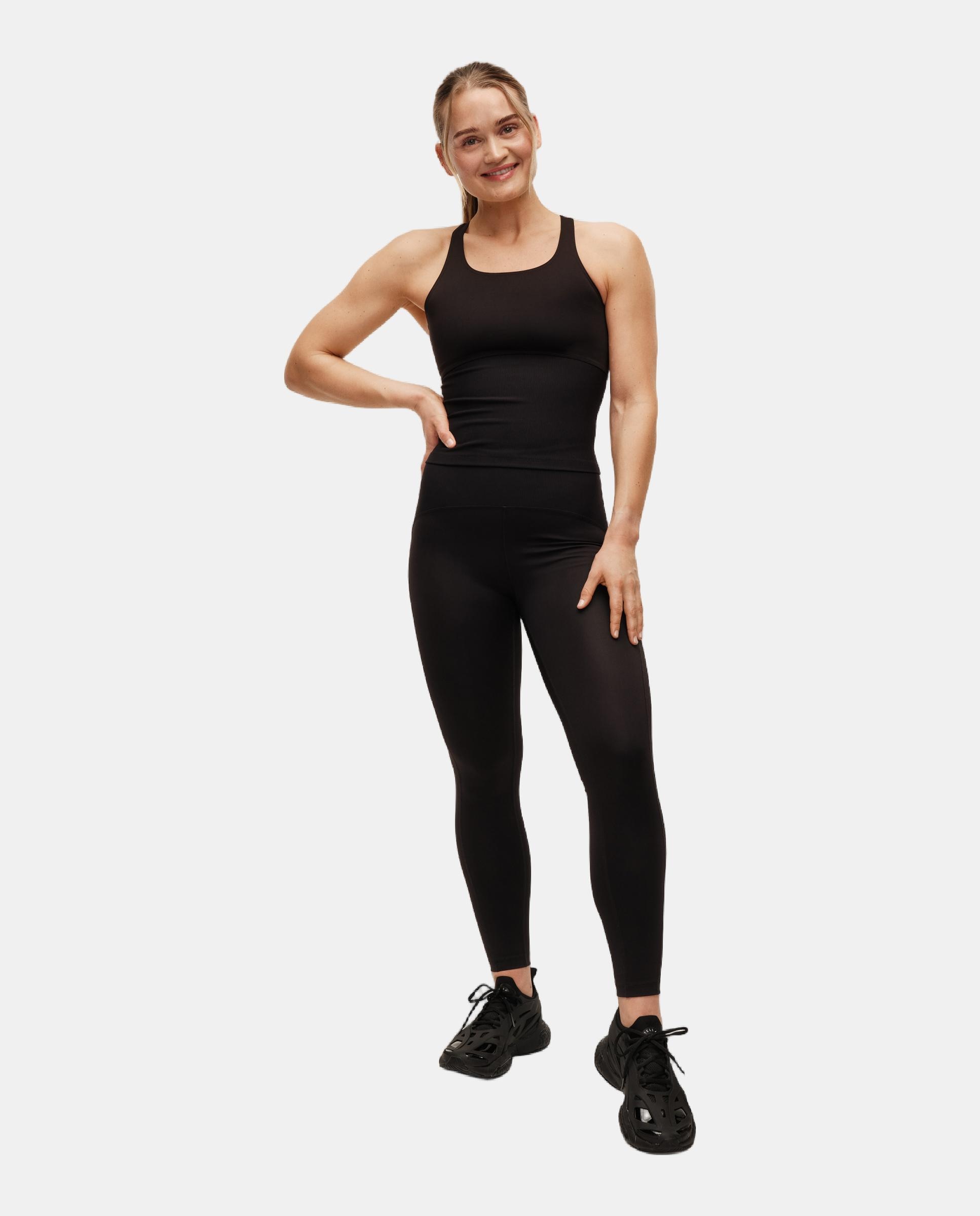 Mallas de Yoga y Pilates de Mujer Casall Brace Rib High Waist Tights CASALL - Negro Negro-5