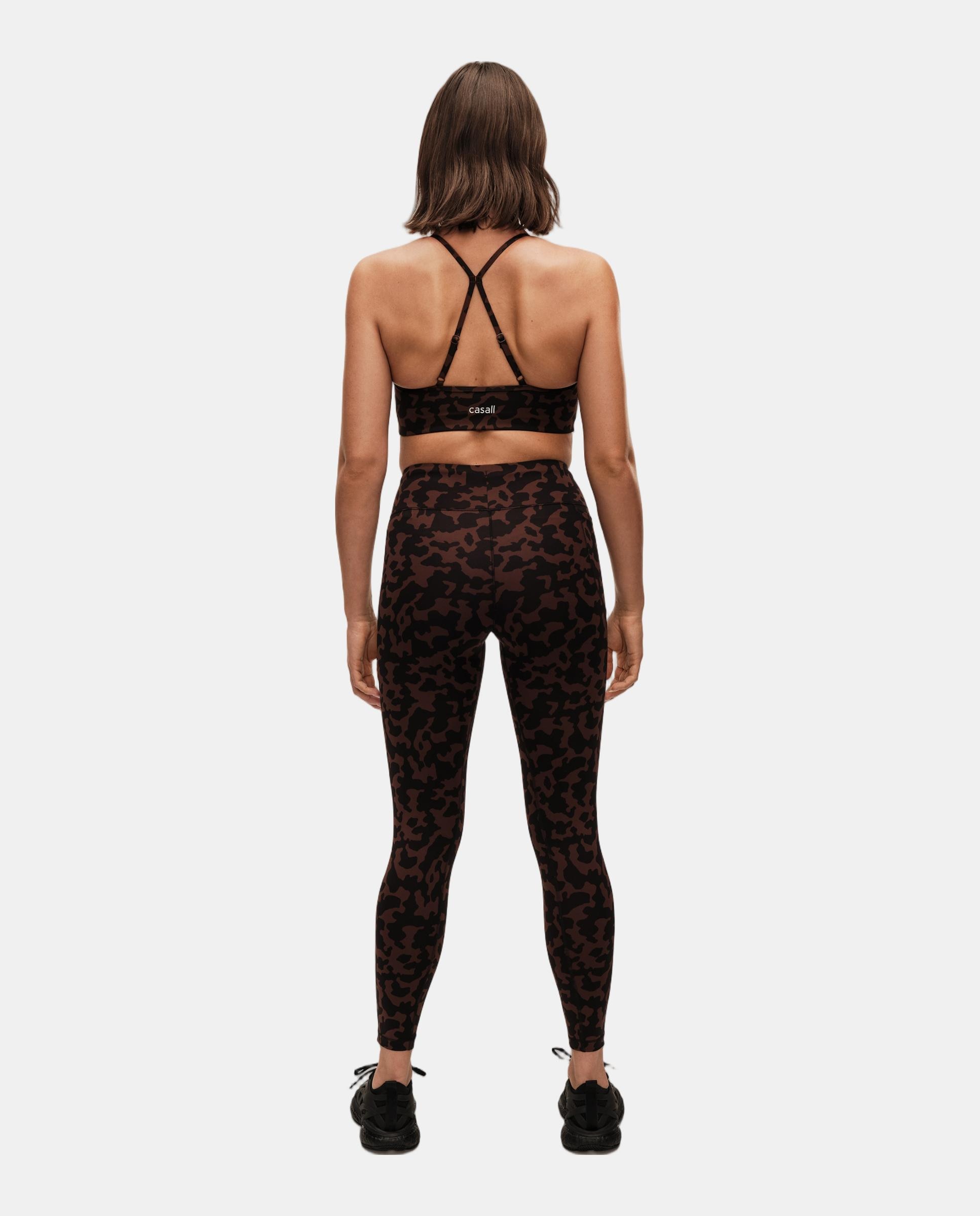 Leggings de Mulher Essential Printed Tights Castanho-2
