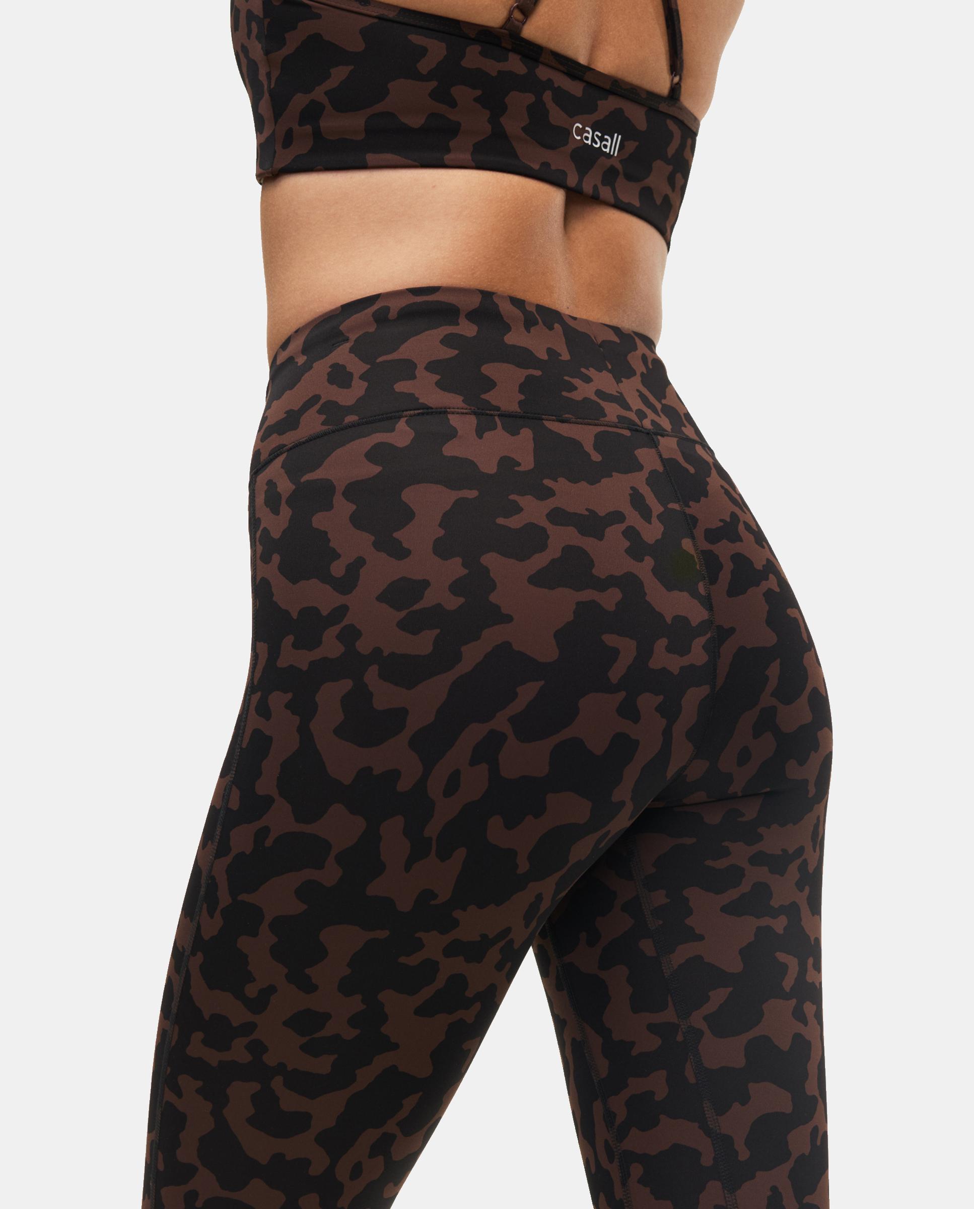 Leggings de Mulher Essential Printed Tights Castanho-3