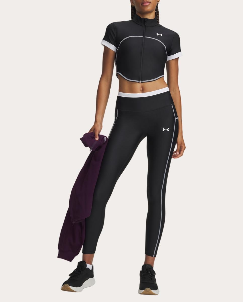 Imagen 3 de Malla de mujer UA HeatGear Novelty Legging Under Armour - Negro / Blanco Negro / Blanco