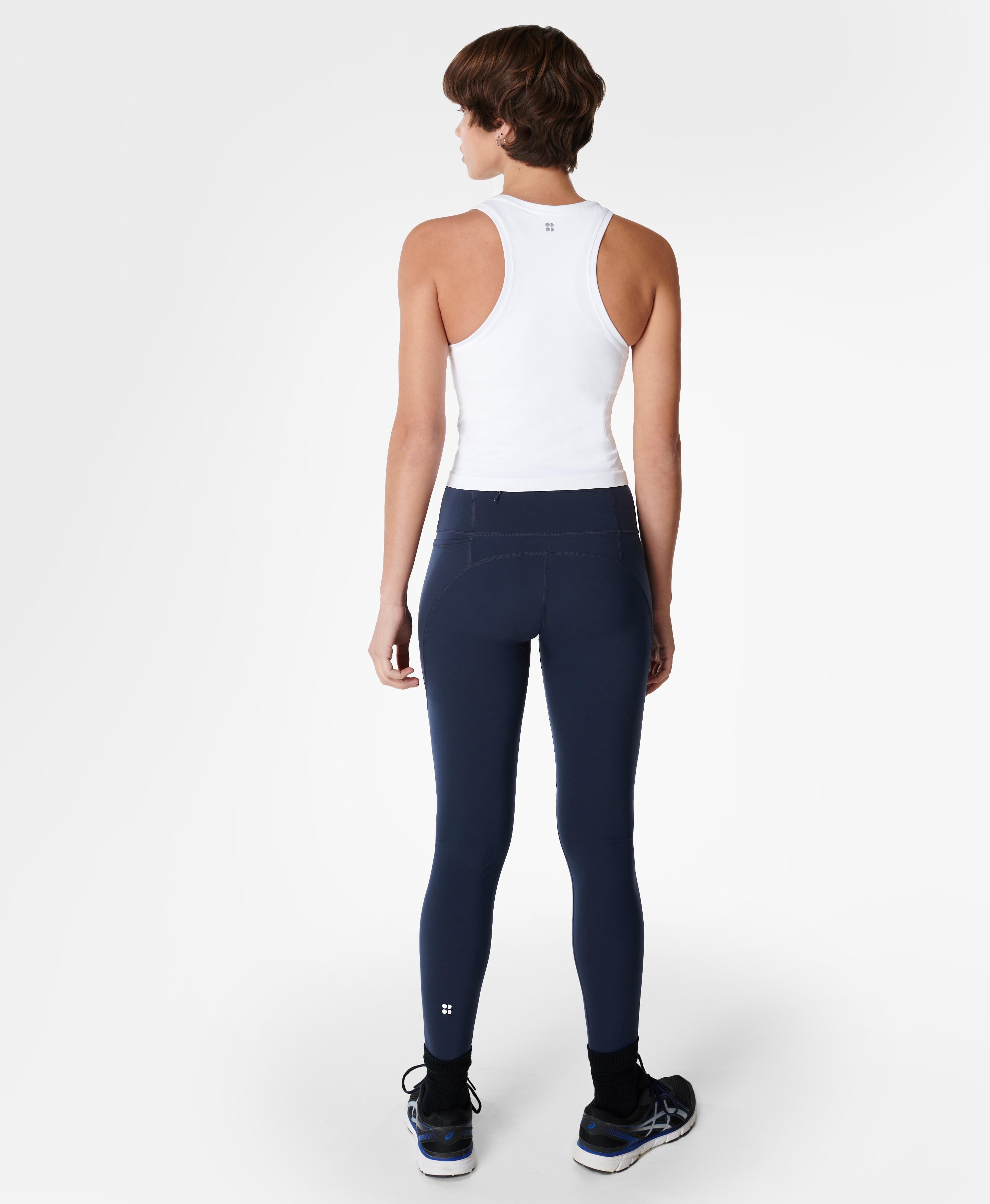 T-shirt de Mulher Athlete Crop Branco-4
