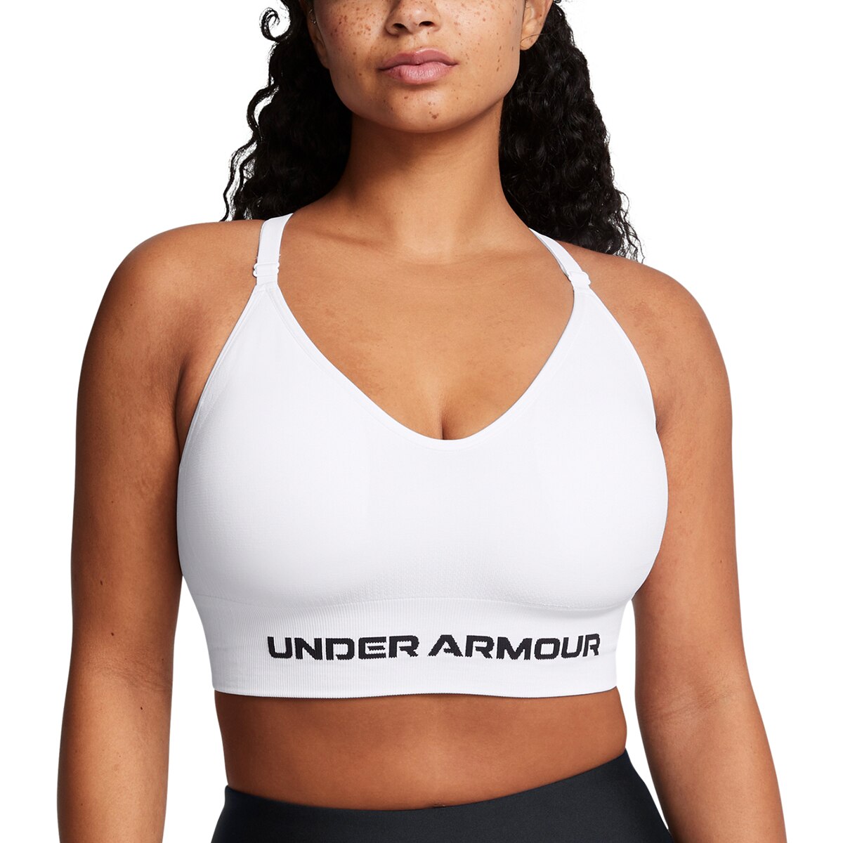 Top de Mulher Vanish Seamless Low Bra-Wht Branco-2