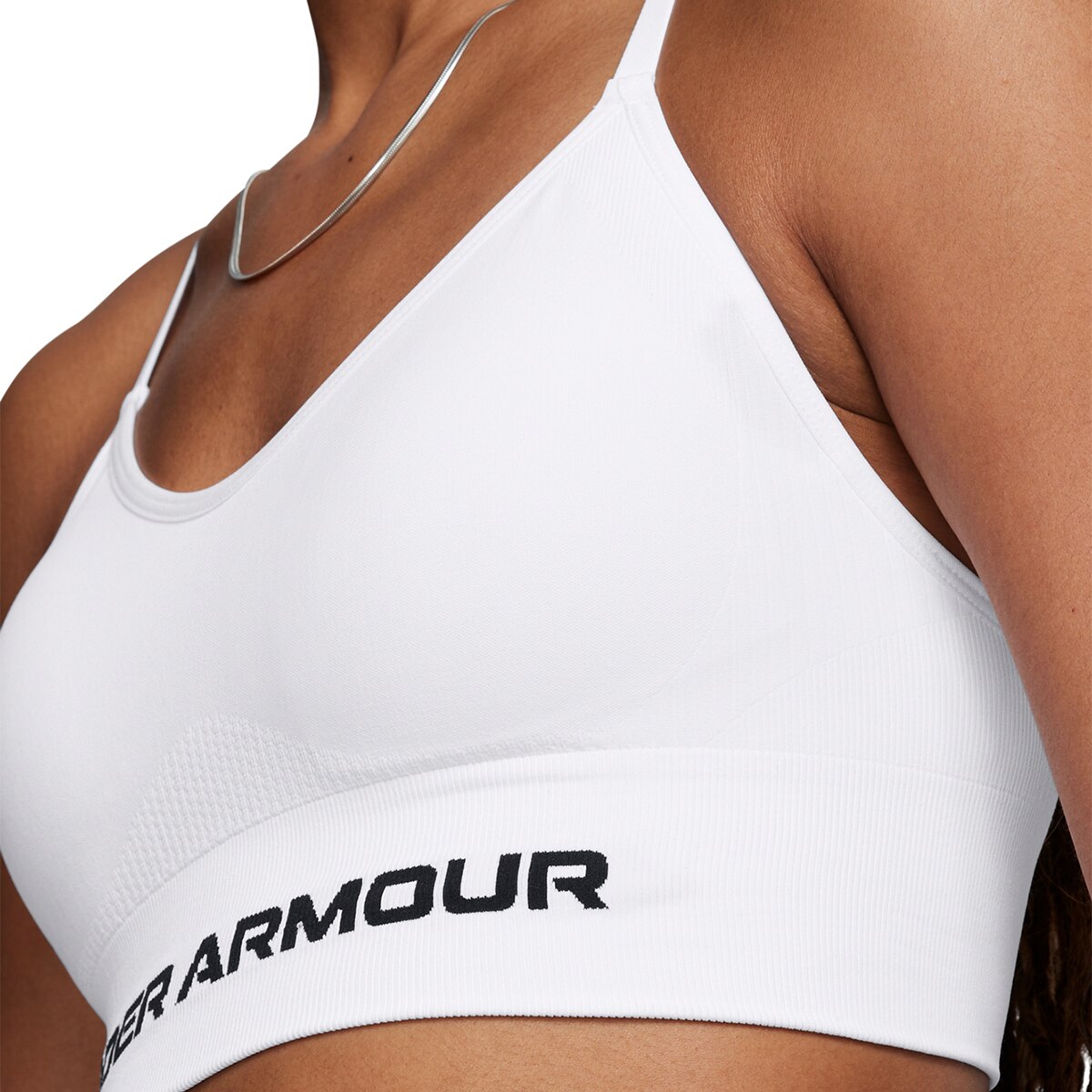 Top de Mulher Vanish Seamless Low Bra-Wht Branco-5