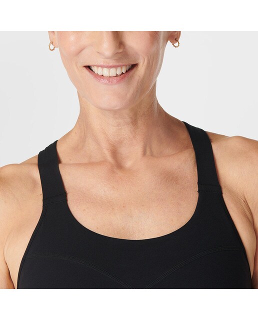 Top de Mulher Power Medium Support Sports Bra Preto-4