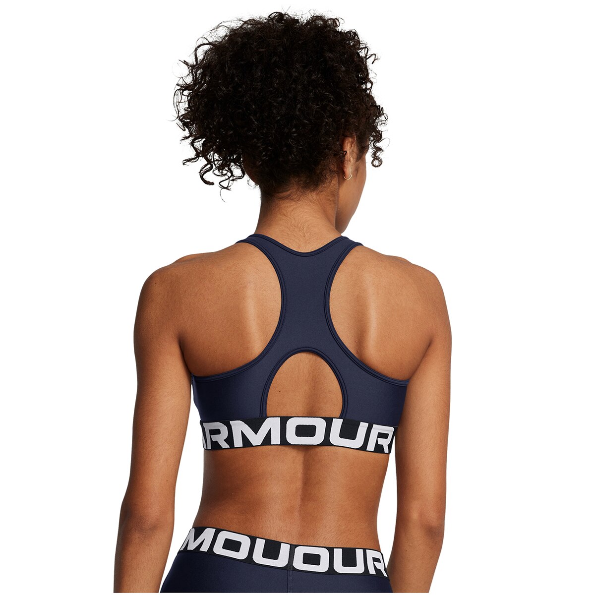 Top de Mulher UA HG Mid Branded Azul-2