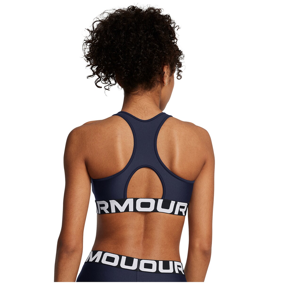 Top de Mulher UA HG Mid Branded Azul-2