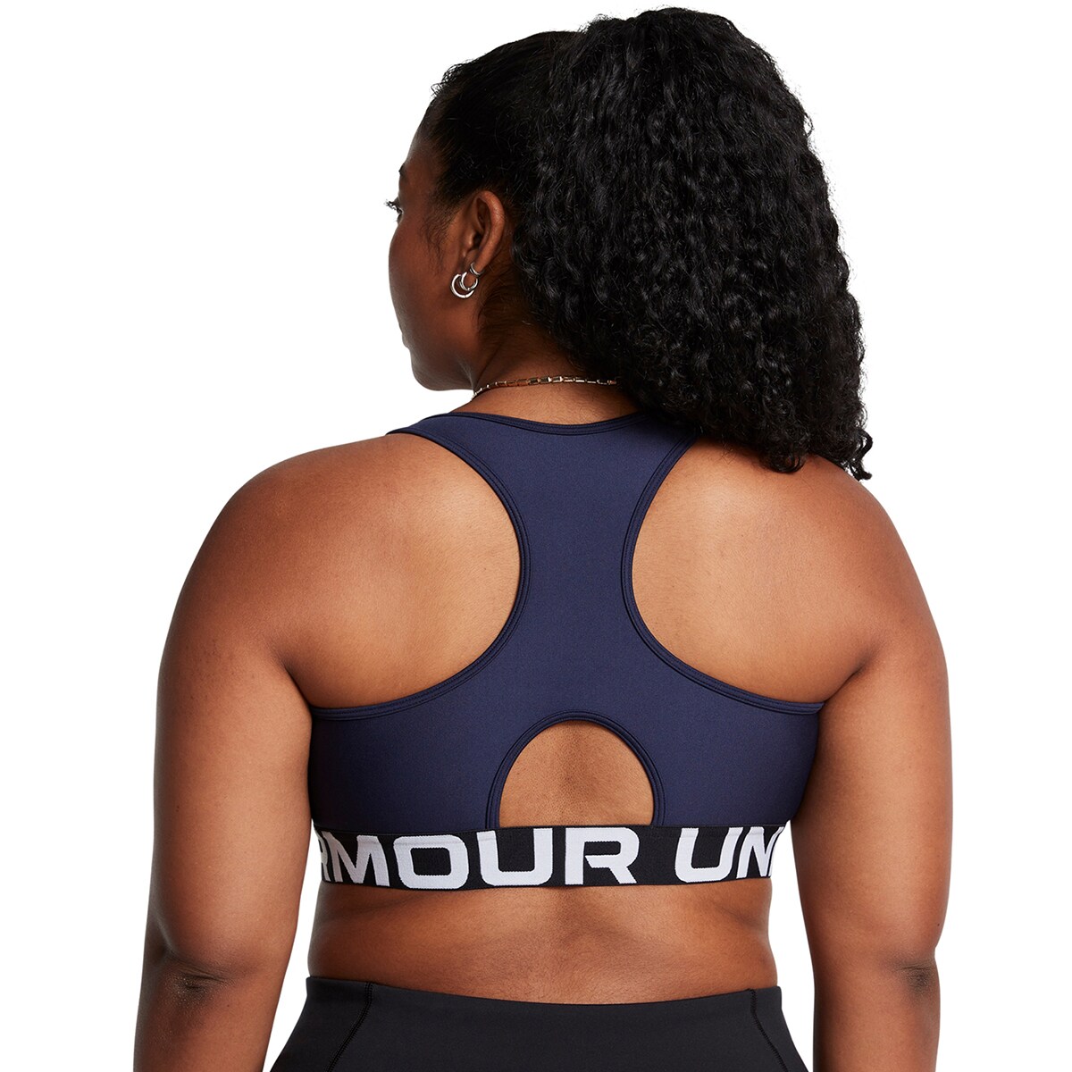 Top de Mulher UA HG Mid Branded Azul-5