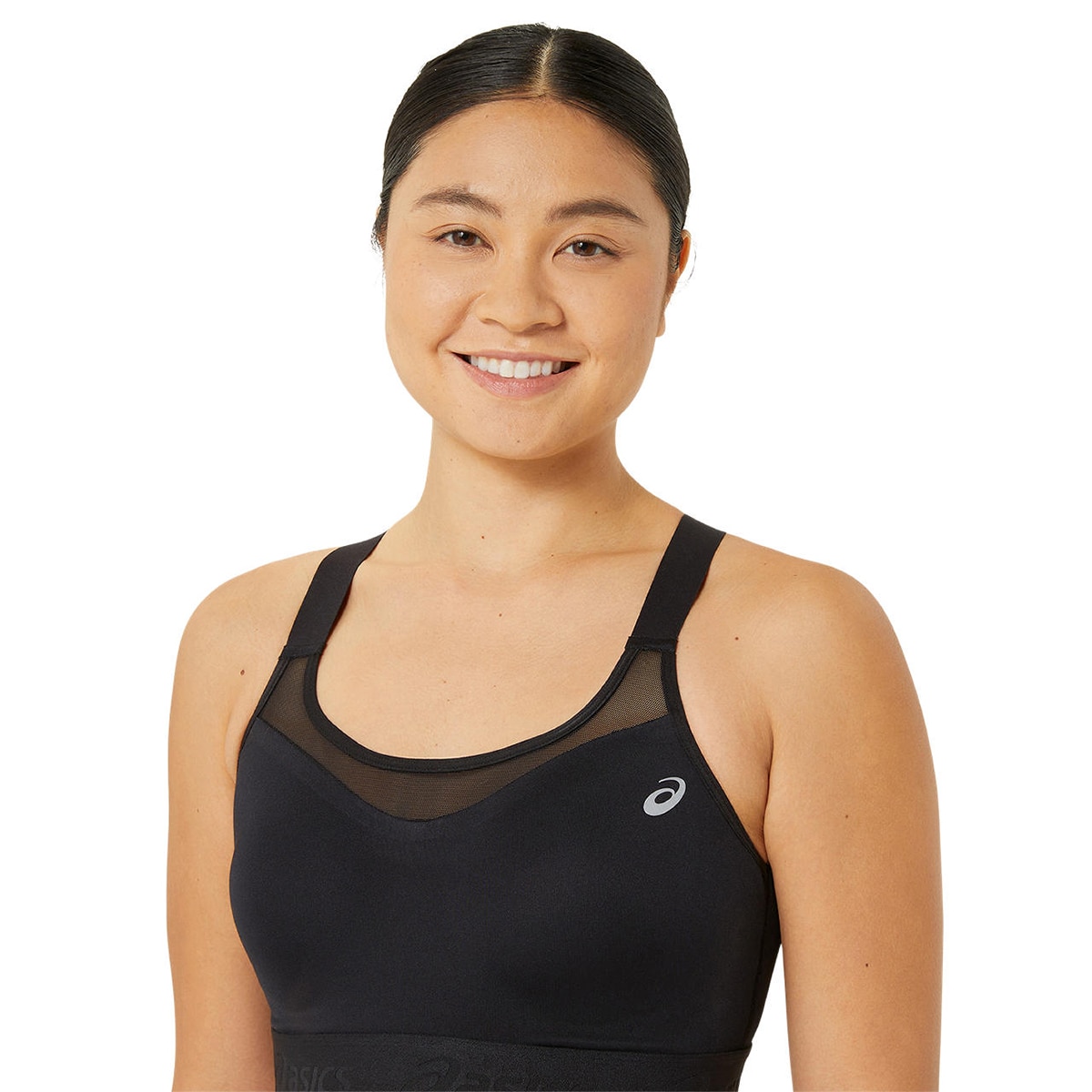 Tops de Running de Mulher Road Combination Bra Preto-4